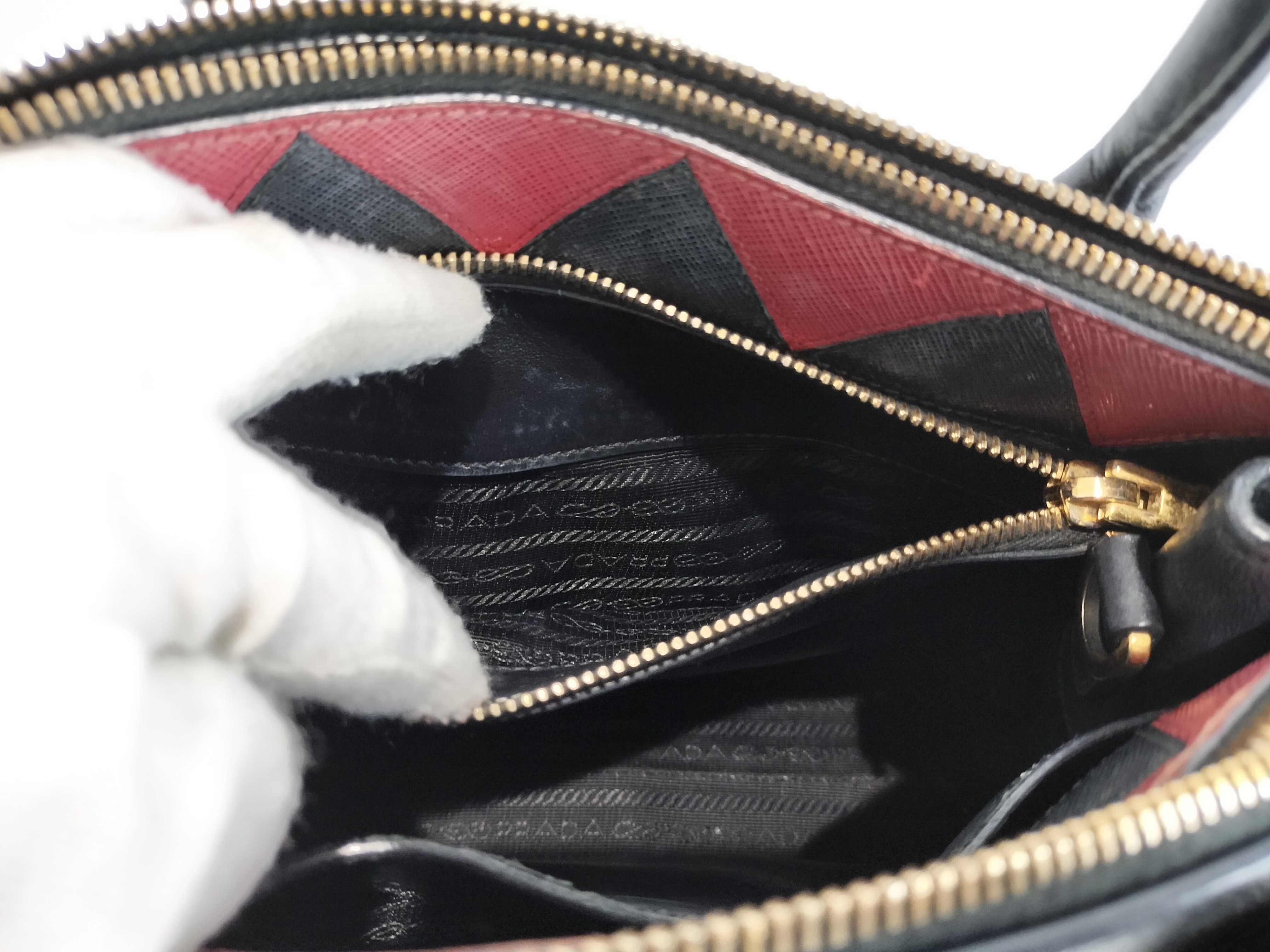 Triangle Logo Leather 2-Way Shoulder Bag/Handbag — view 10