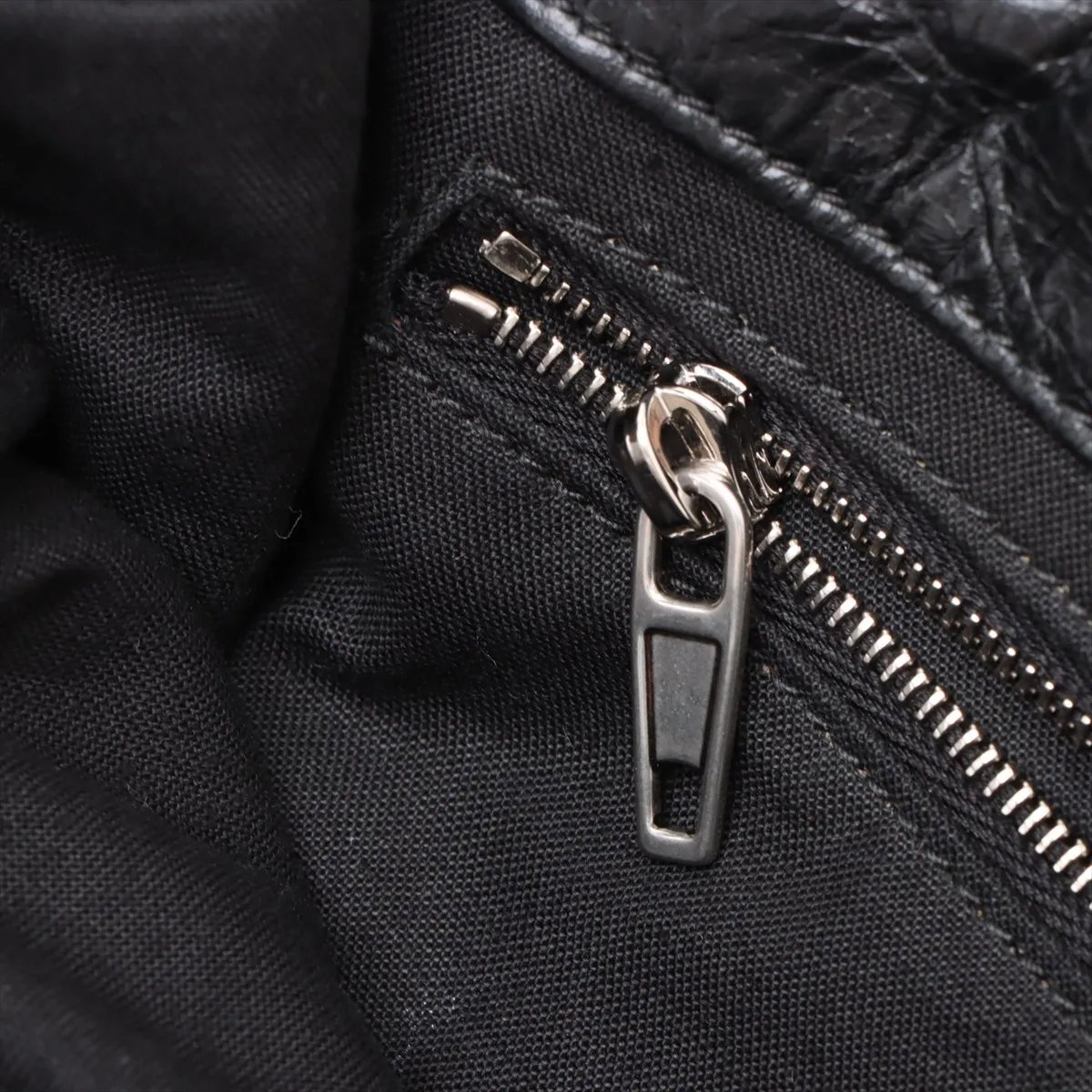 Monaco Leather Chain Shoulder Bag Black 792977 — view 12