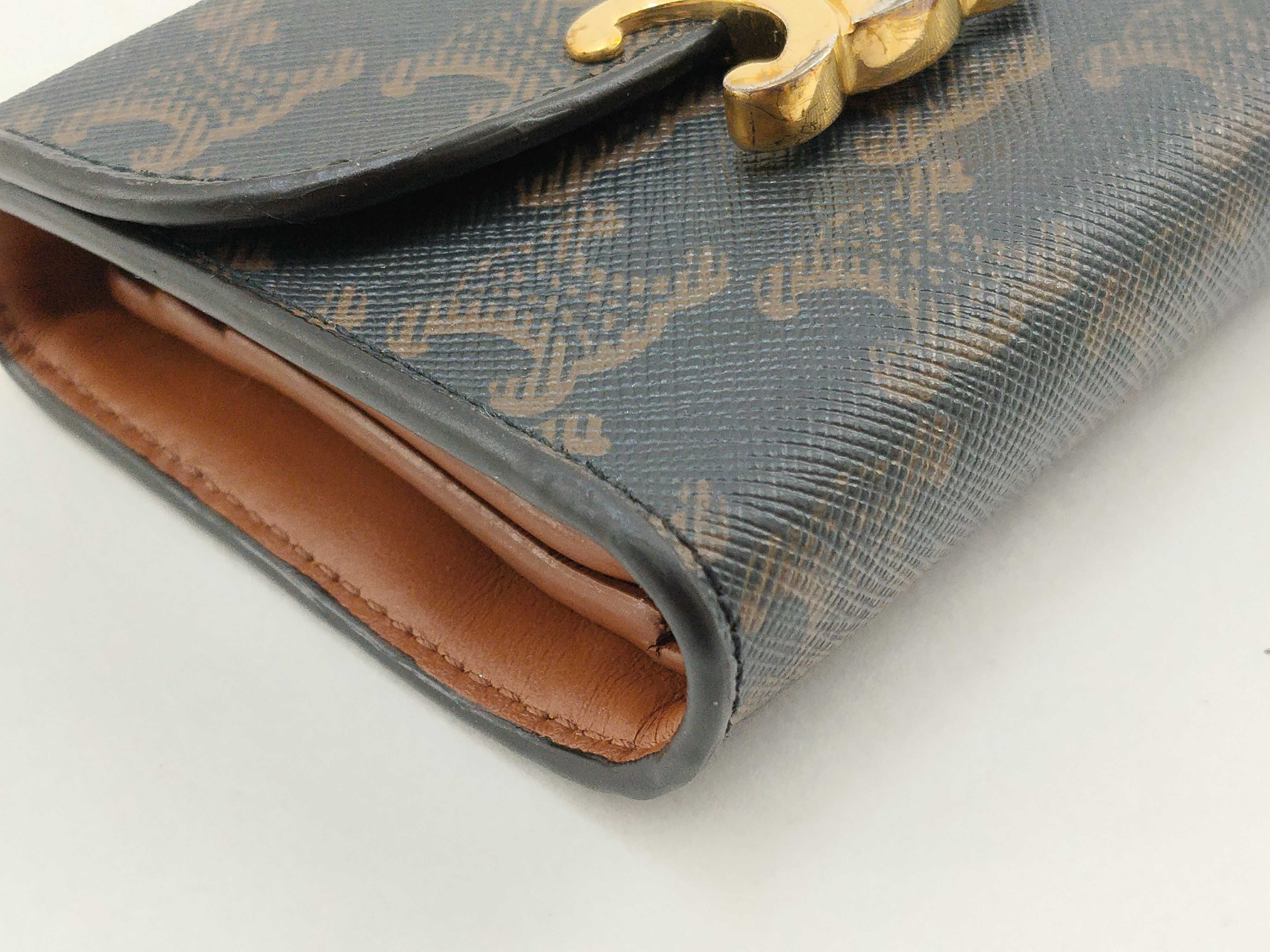 Triomphe Logo Compact Wallet Folding Wallet — view 6