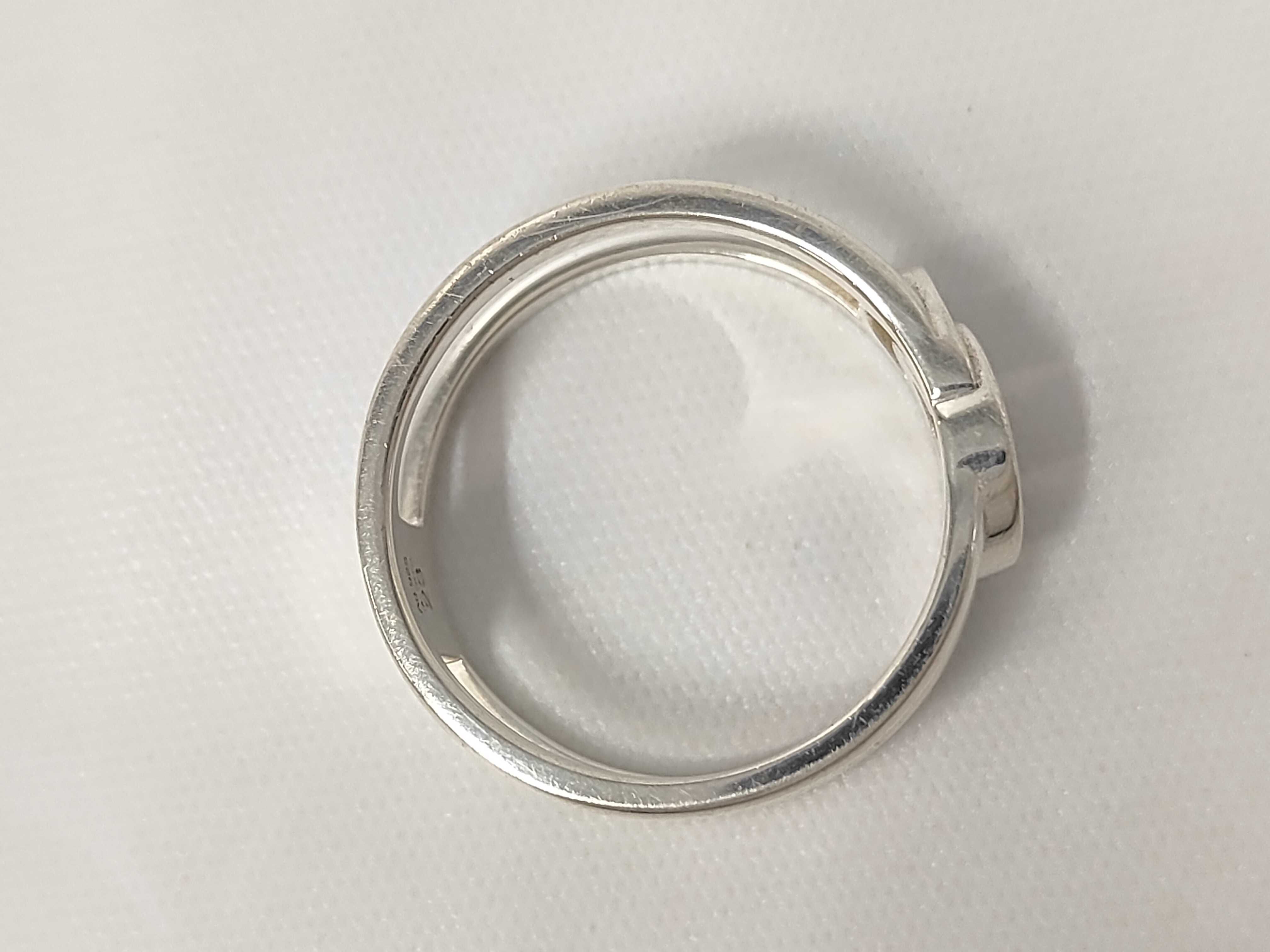 G-logo Interlocking G Sterling Silver 925 Ring — view 4