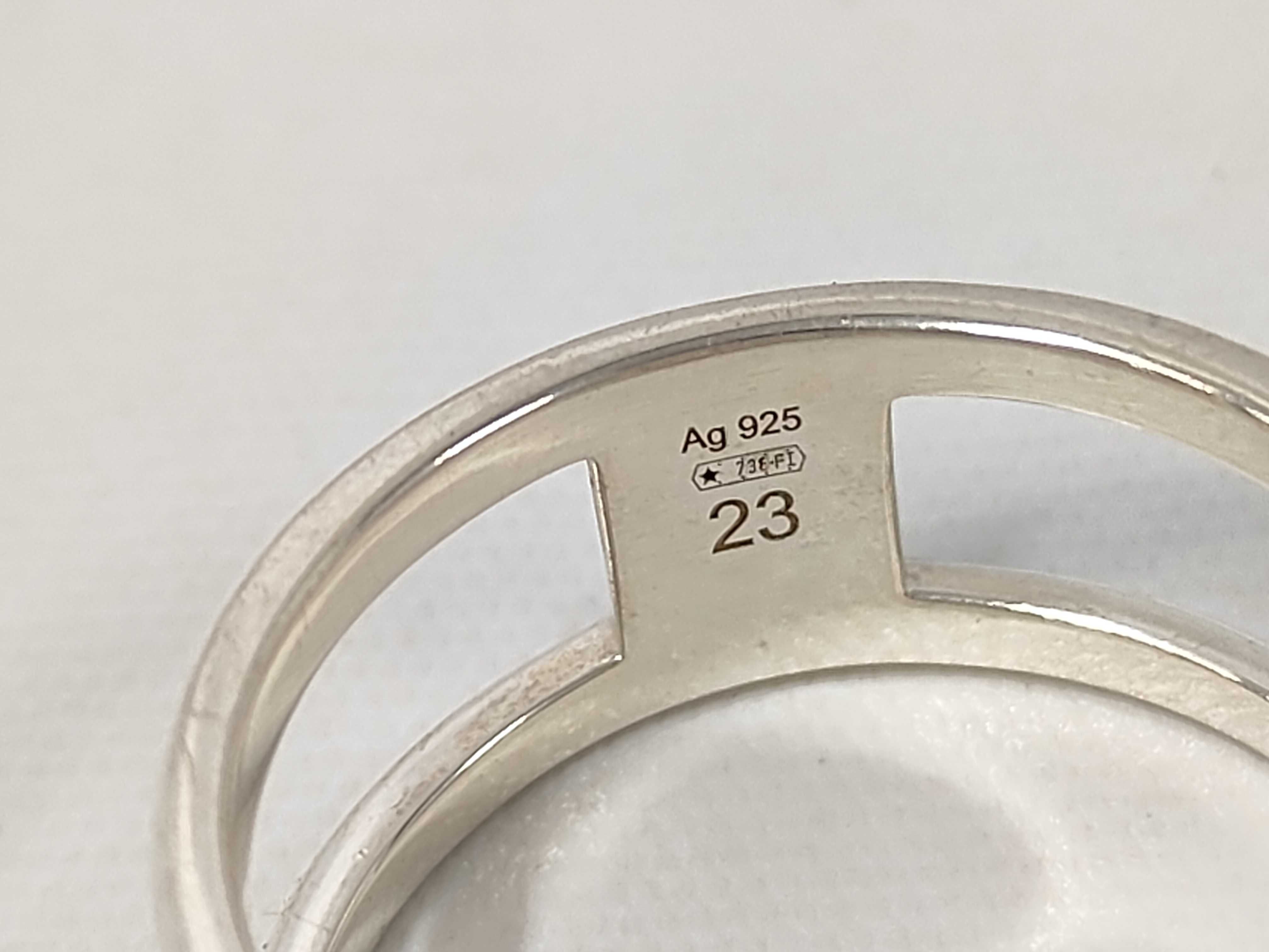 G-logo Interlocking G Sterling Silver 925 Ring — view 6
