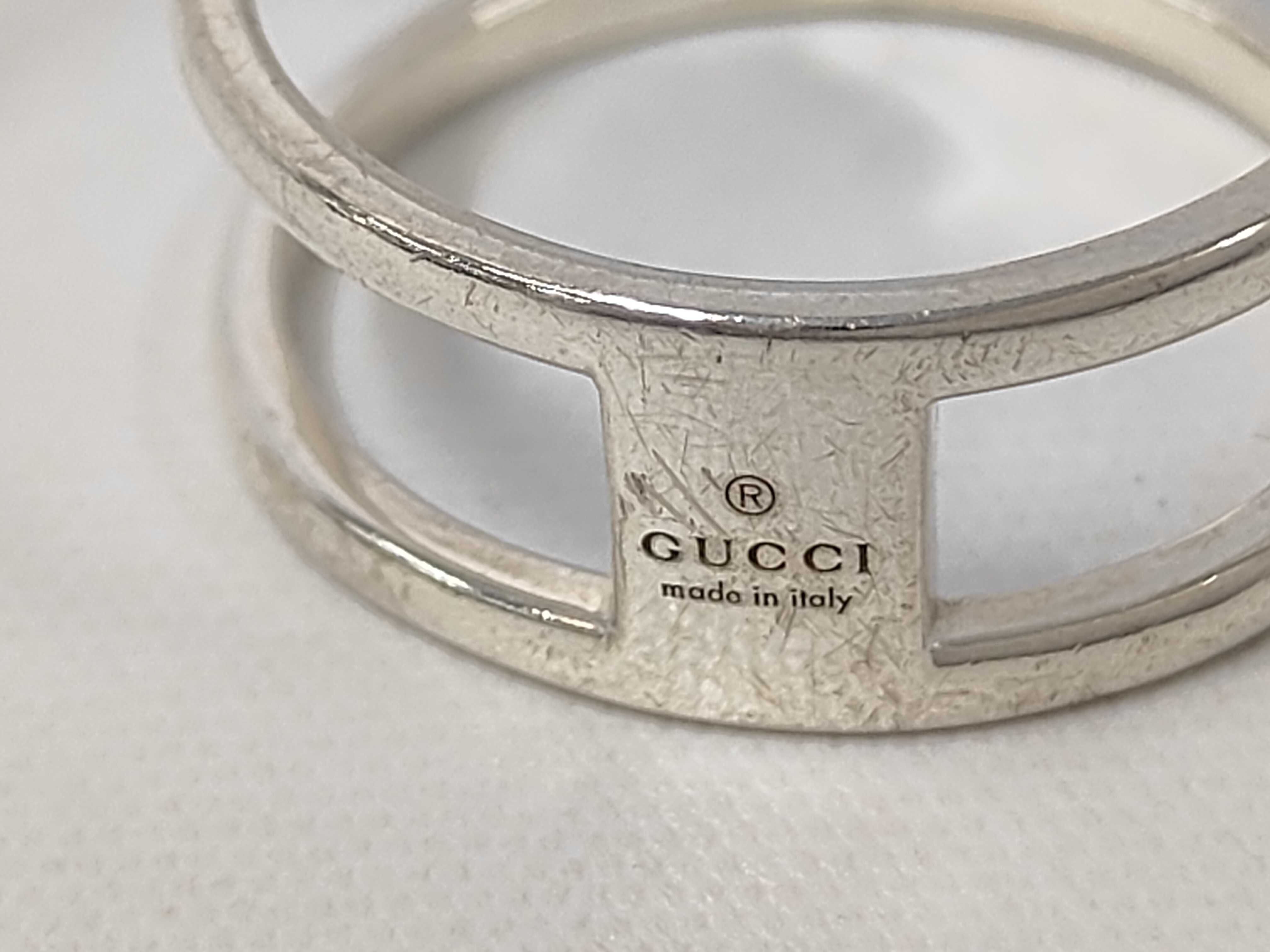 G-logo Interlocking G Sterling Silver 925 Ring — view 7