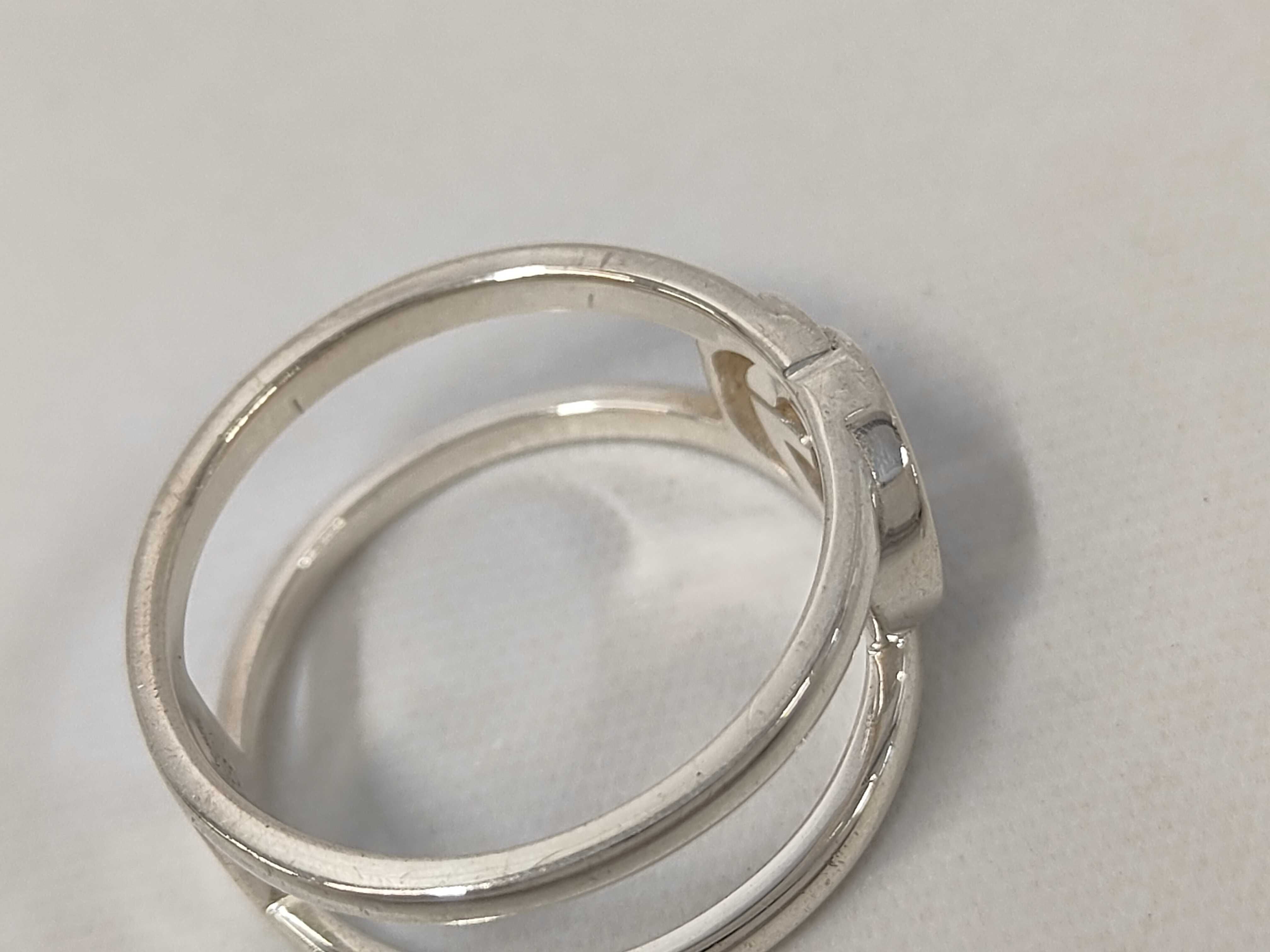 G-logo Interlocking G Sterling Silver 925 Ring — view 8