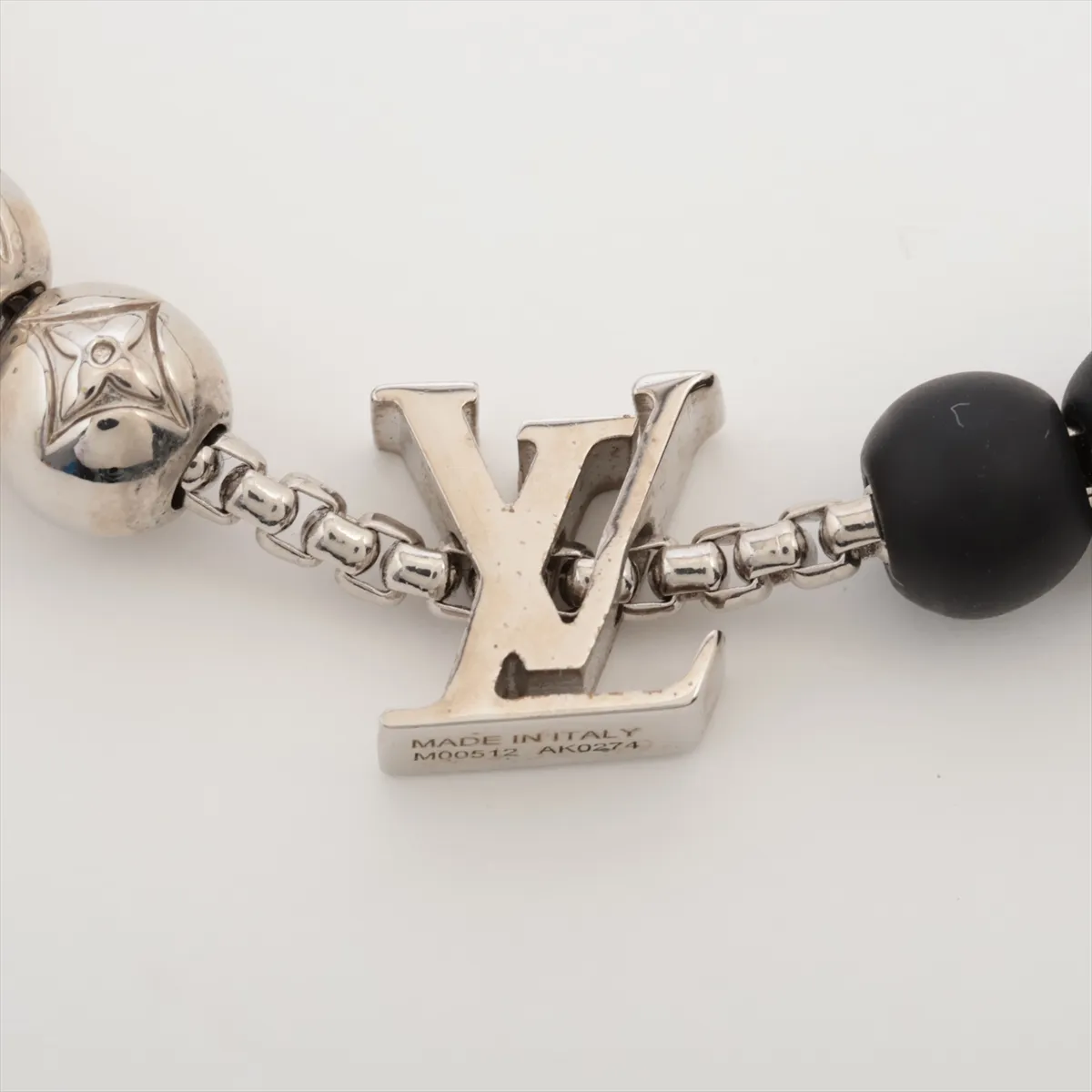 M00512 Bracelet Monogram Beads AK0274 Bracelet GP Black x Silver — view 2