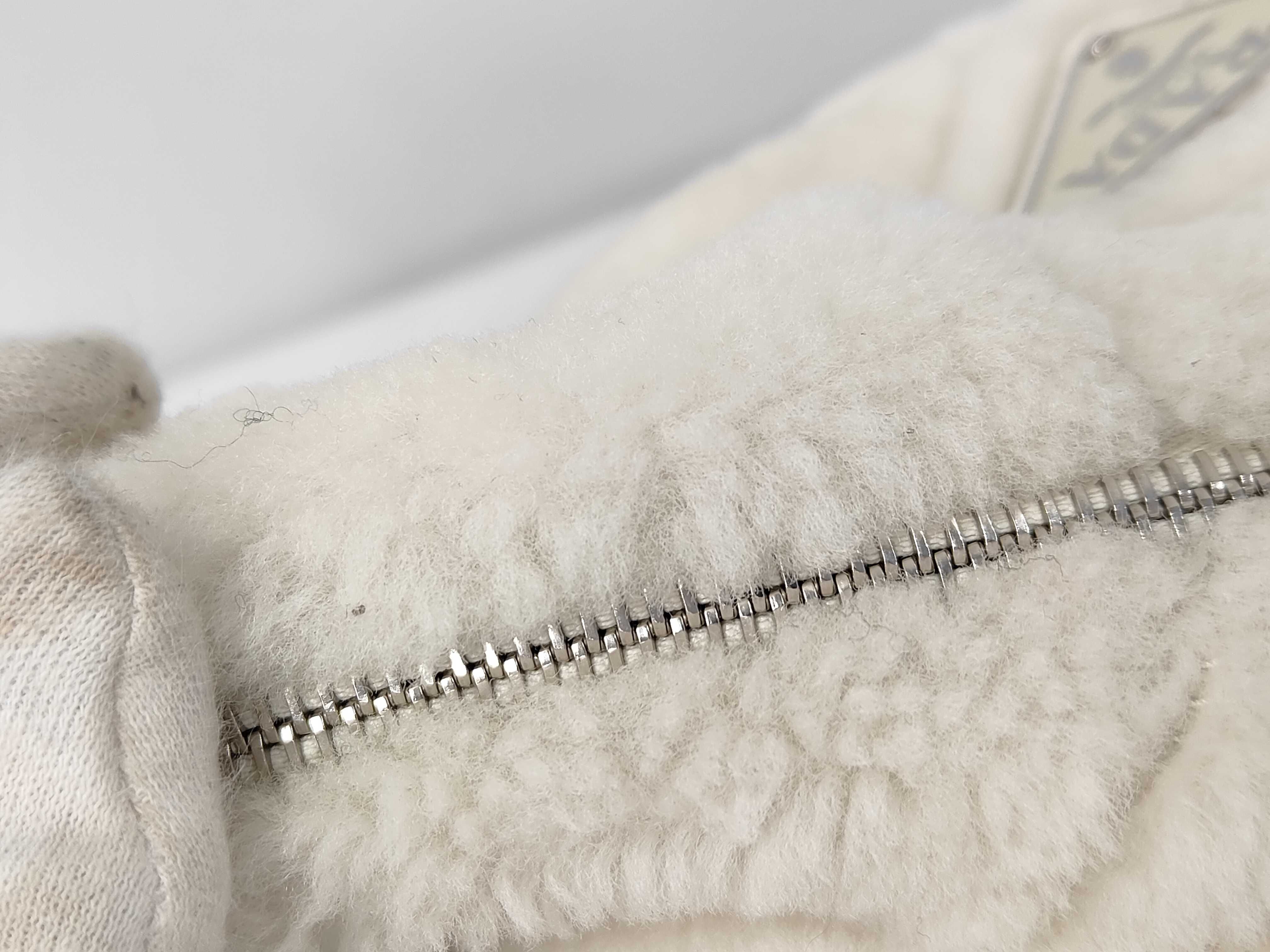 Shearling Shoulder Bag with Pouch, Fur, White Pouch — view 6