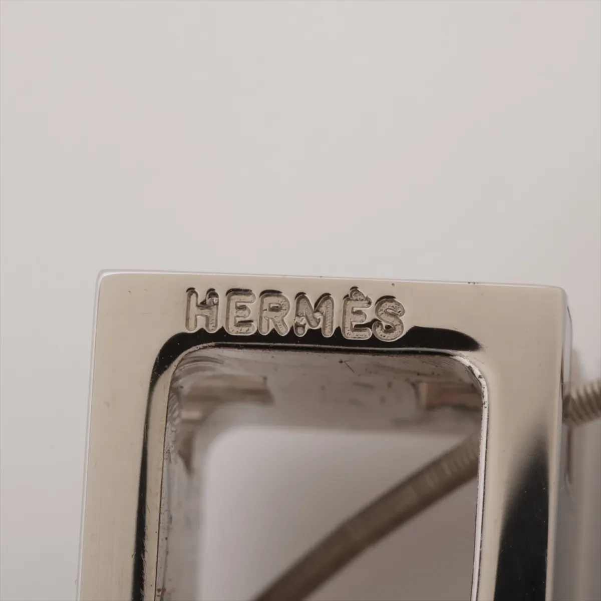 Cage d'H H-Cube Necklace, Metal, Black x Silver. Shows signs of wear, — view 4