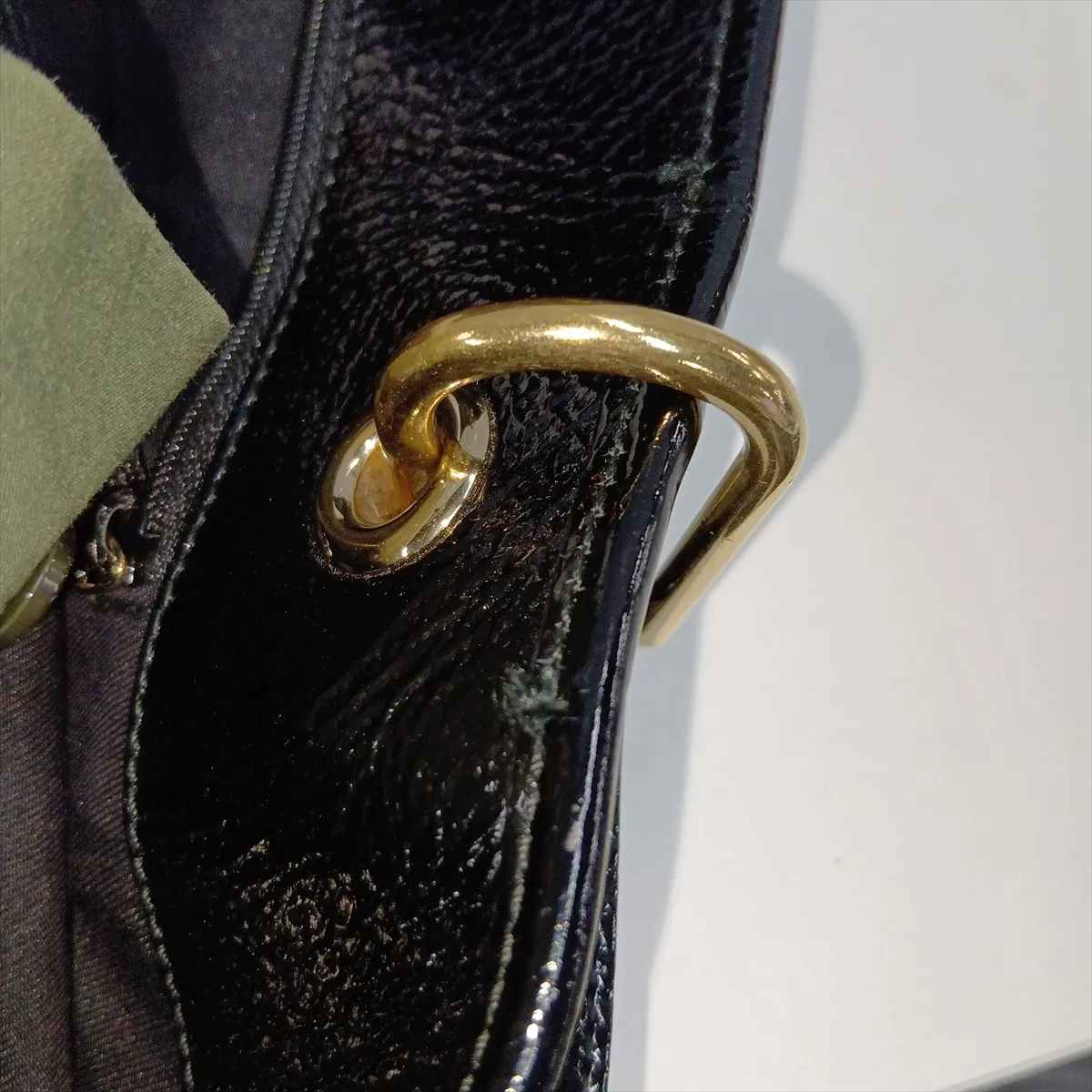 GG Canvas x Leather Tote Bag Black 120836 — view 14