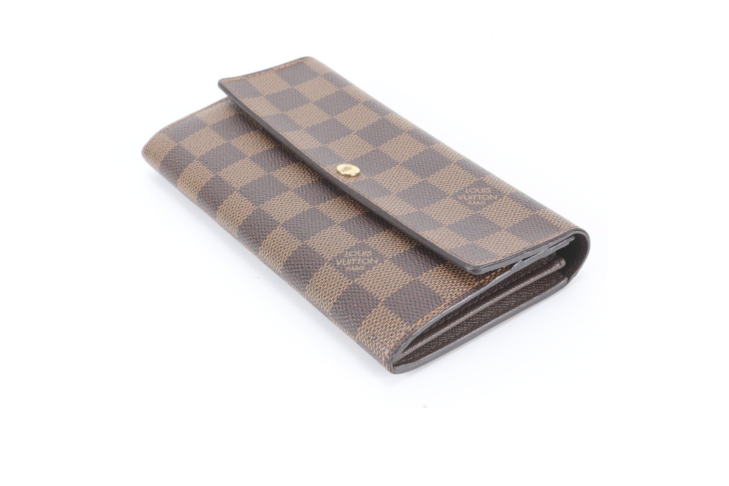 Damier Portefeuille Sarah N61734 Leather Long Wallet — view 3