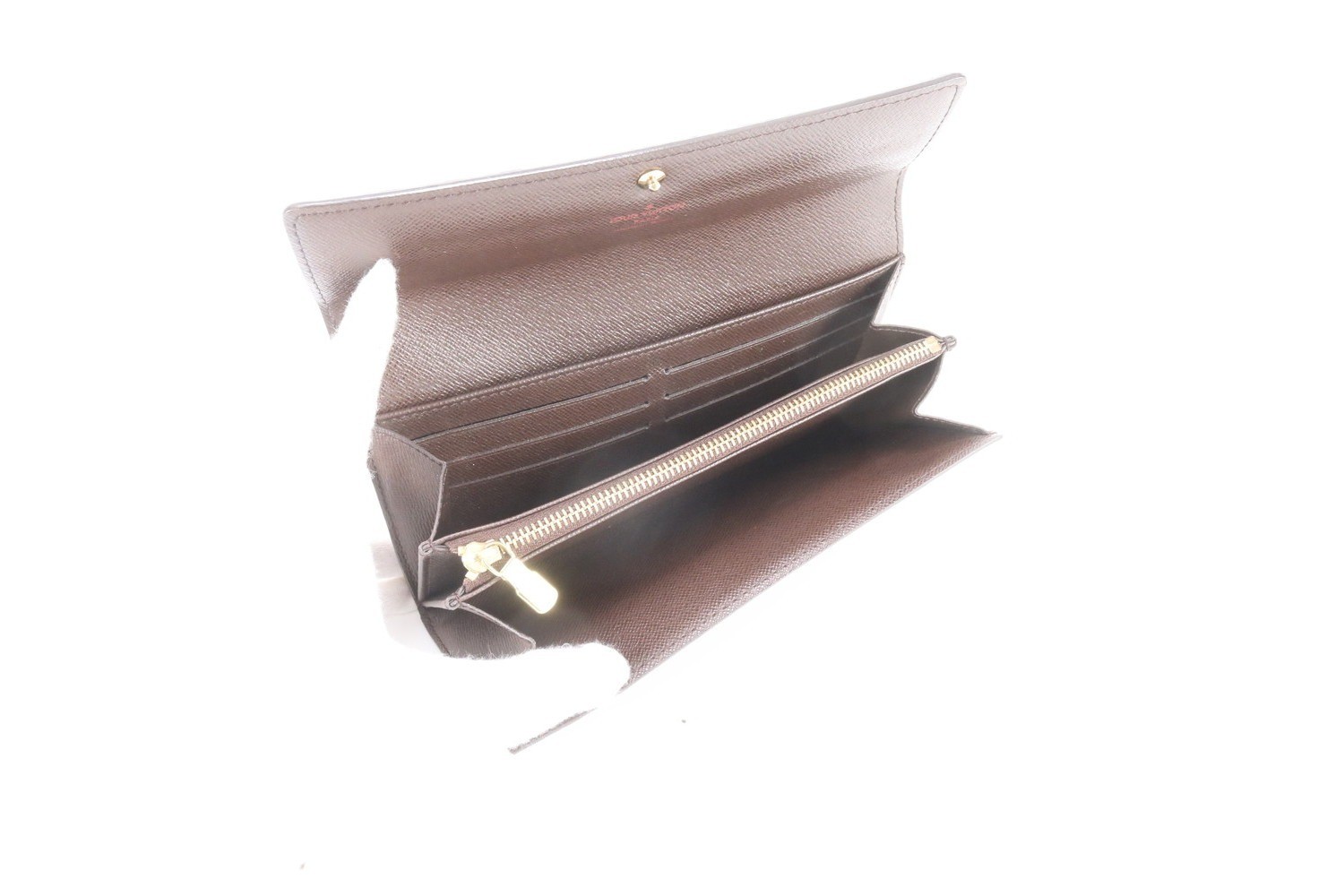 Damier Portefeuille Sarah N61734 Leather Long Wallet — view 6