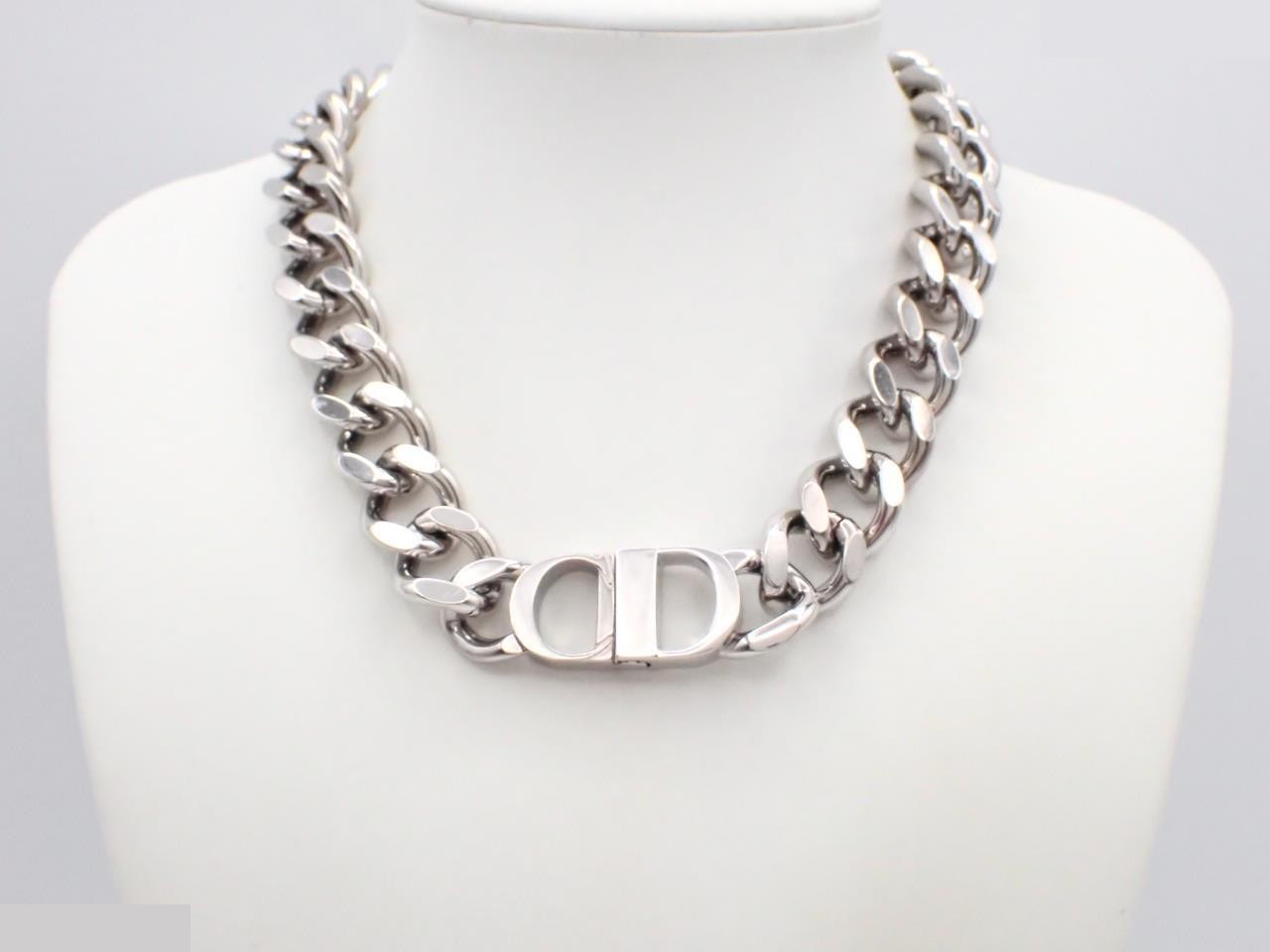 CD ICON Chain Link Necklace, Total Length Approx. 44cm — view 3