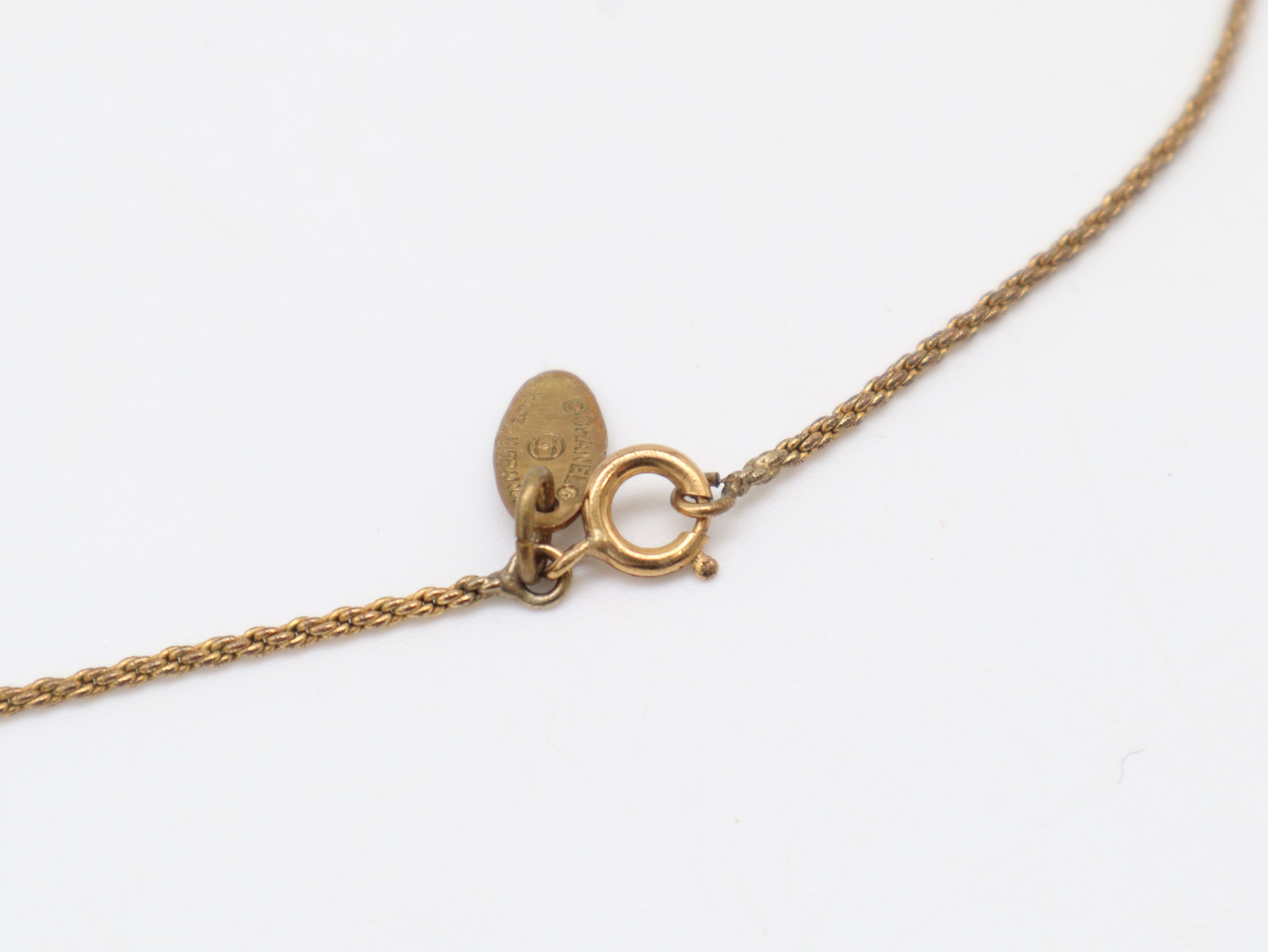 Coco Mark Necklace, GP (Gold Plated), 7.4g, with Box. — view 2
