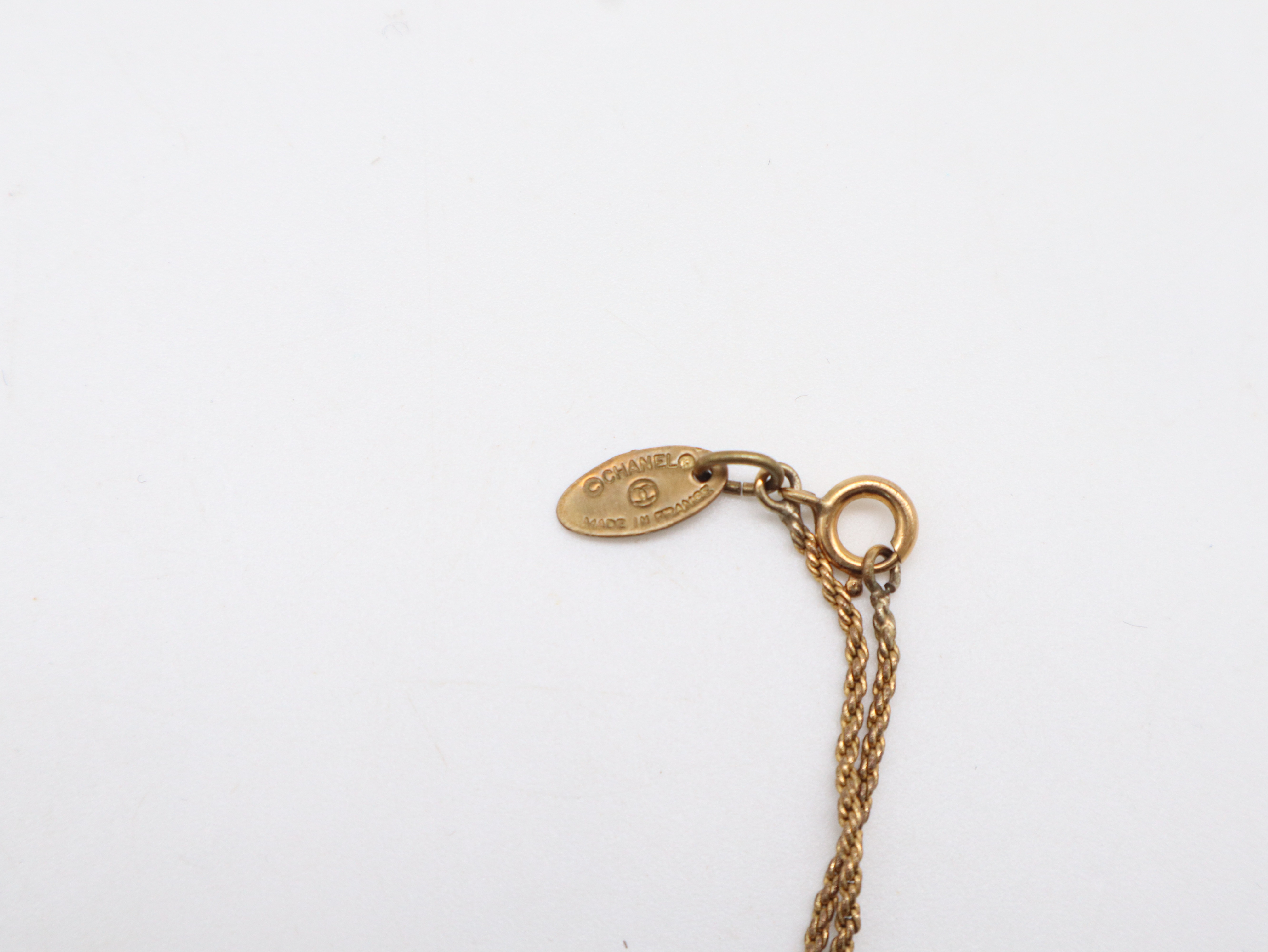 Coco Mark Necklace, GP (Gold Plated), 7.4g, with Box. — view 5