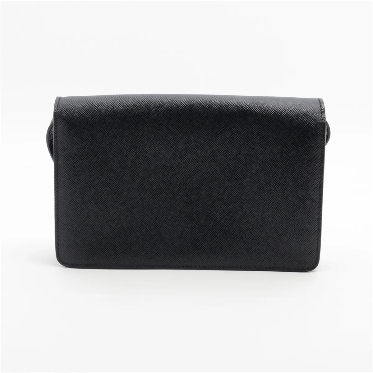 Saffiano leather shoulder bag black — view 2
