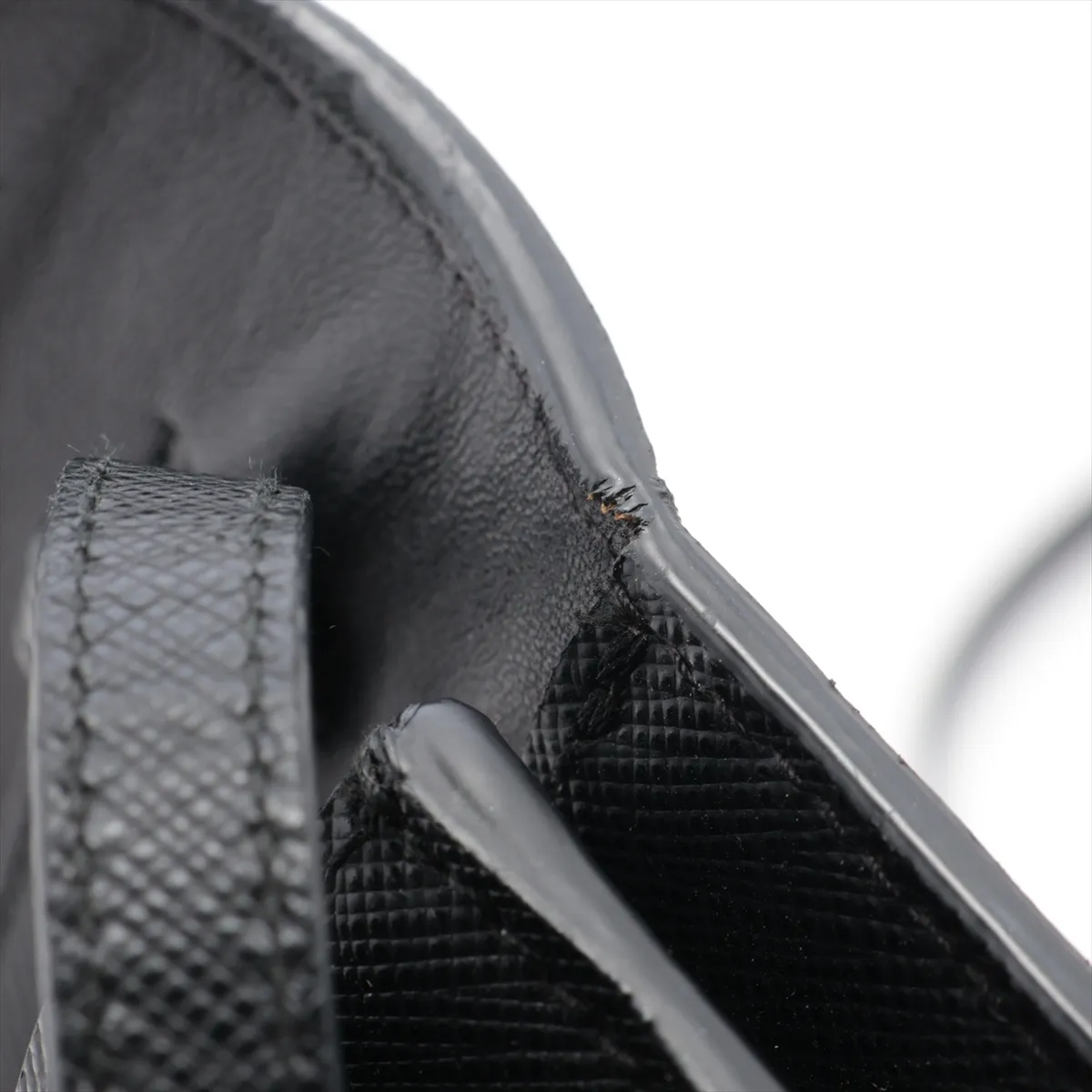 Saffiano leather shoulder bag black — view 14