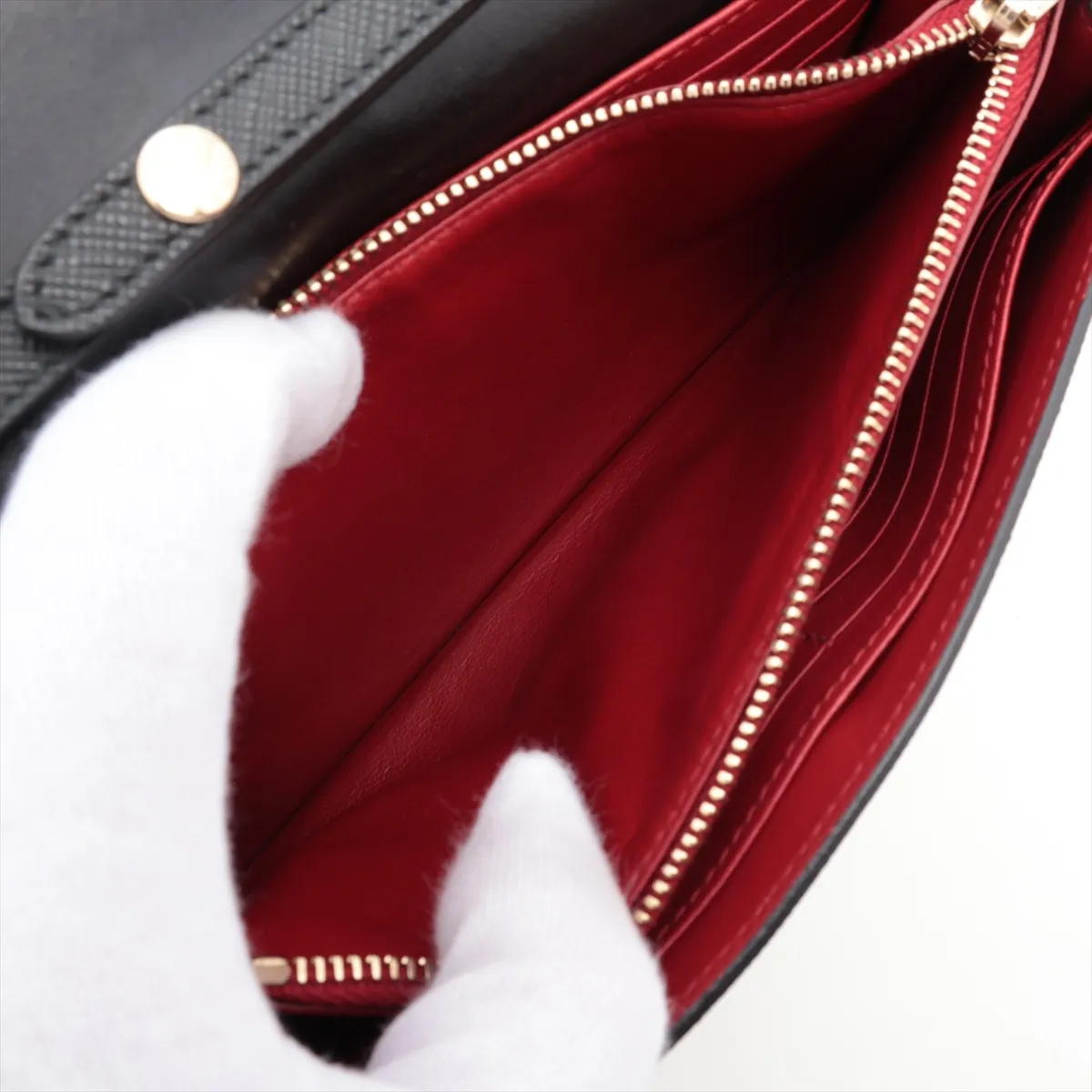 Saffiano leather shoulder bag black — view 9