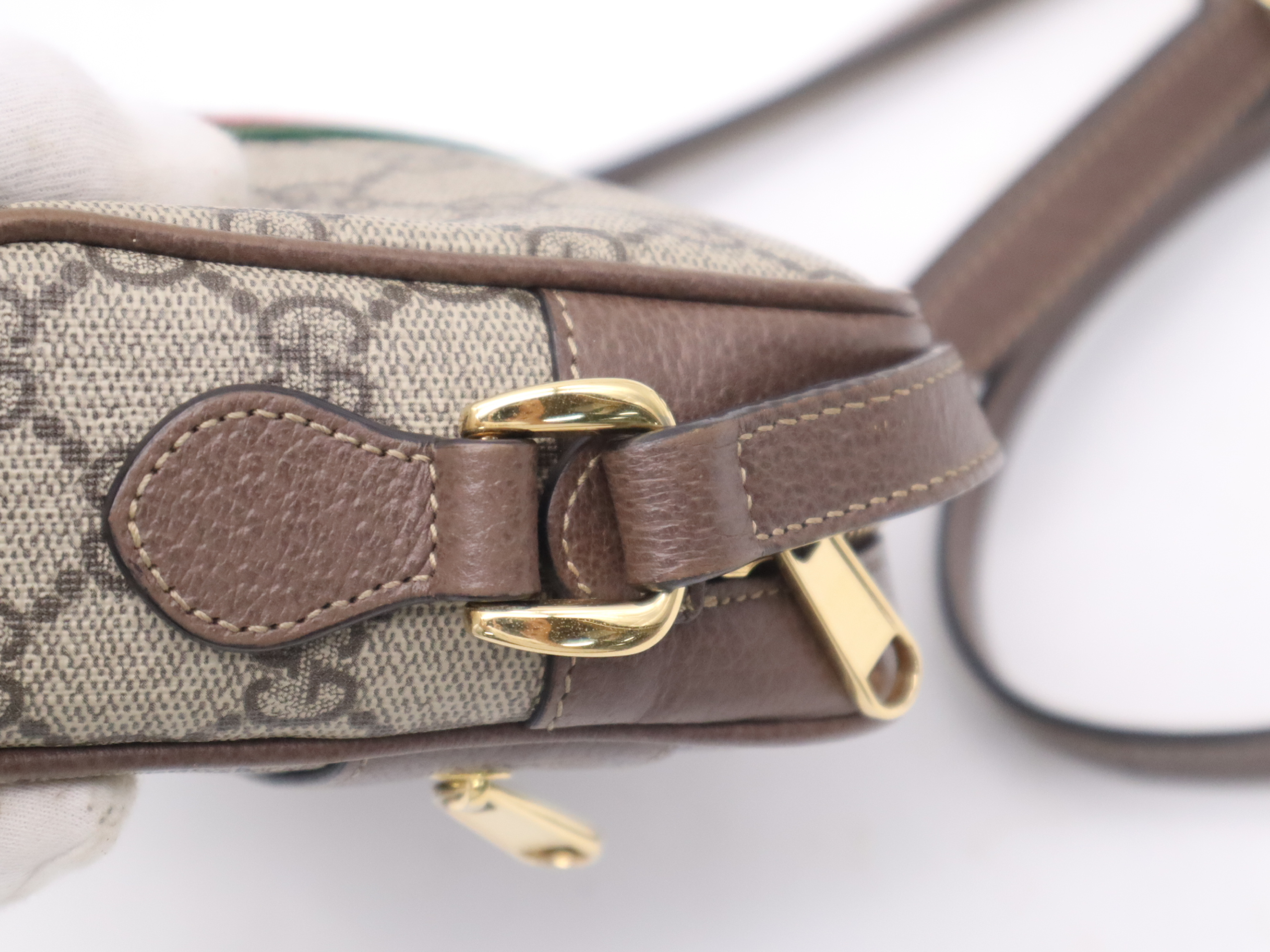 517350 GG Supreme Ophidia Mini Shoulder Bag Brown Gold Hardware Shoulder Bag — view 7
