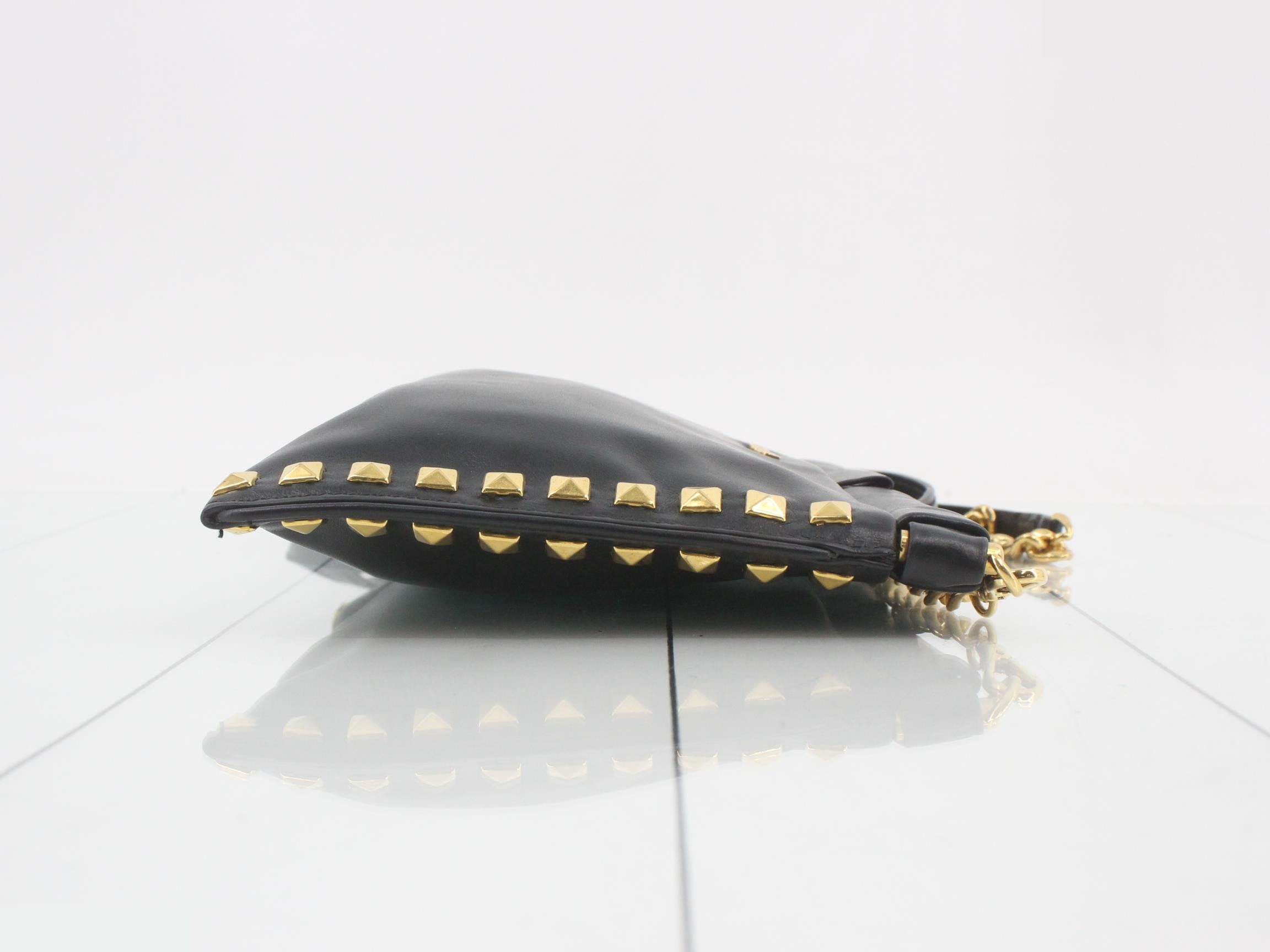 Other lines: Bags/Shoulder bags, Studded leather, Black — view 3