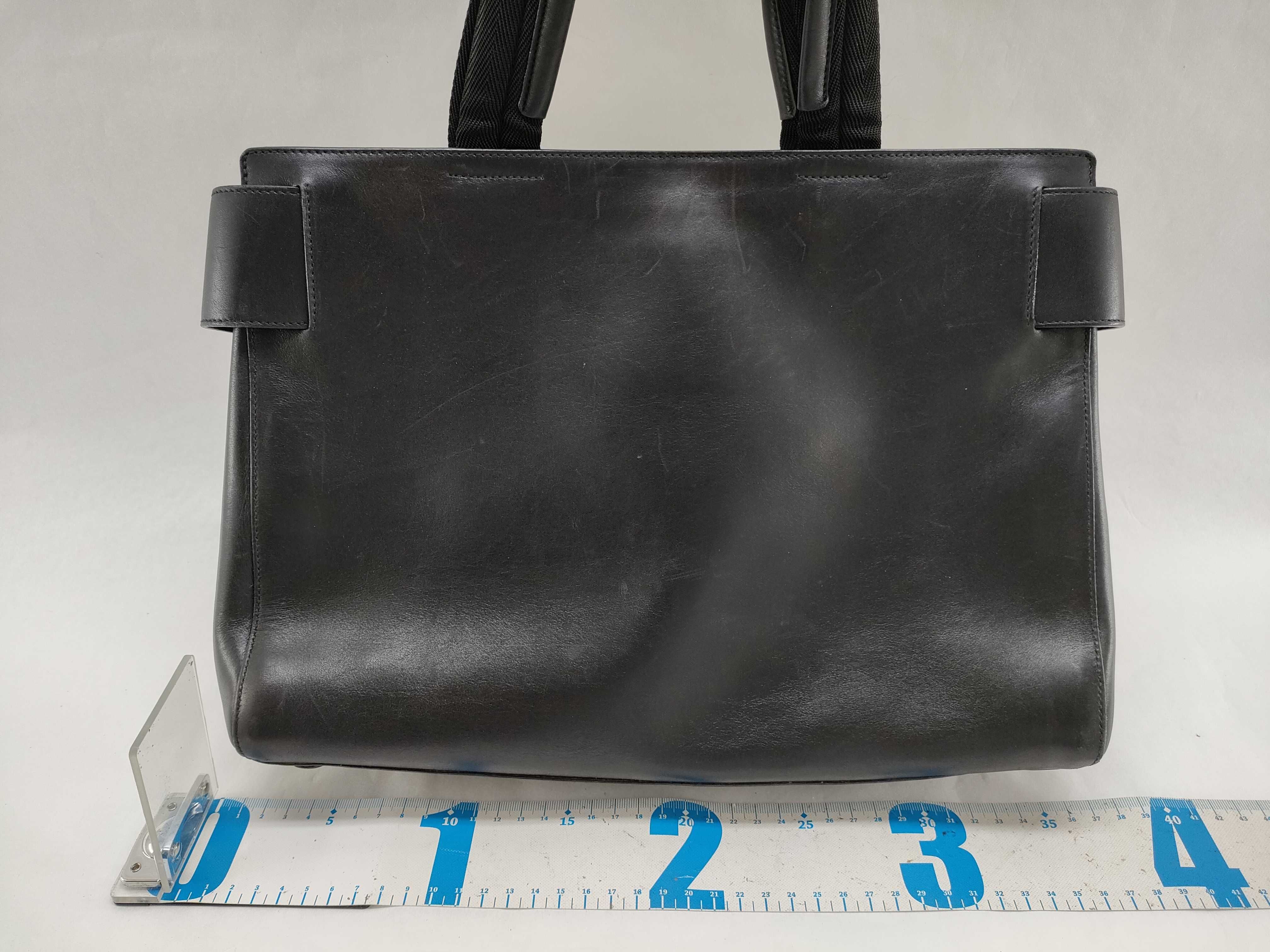 leather tote bag handbag — view 2