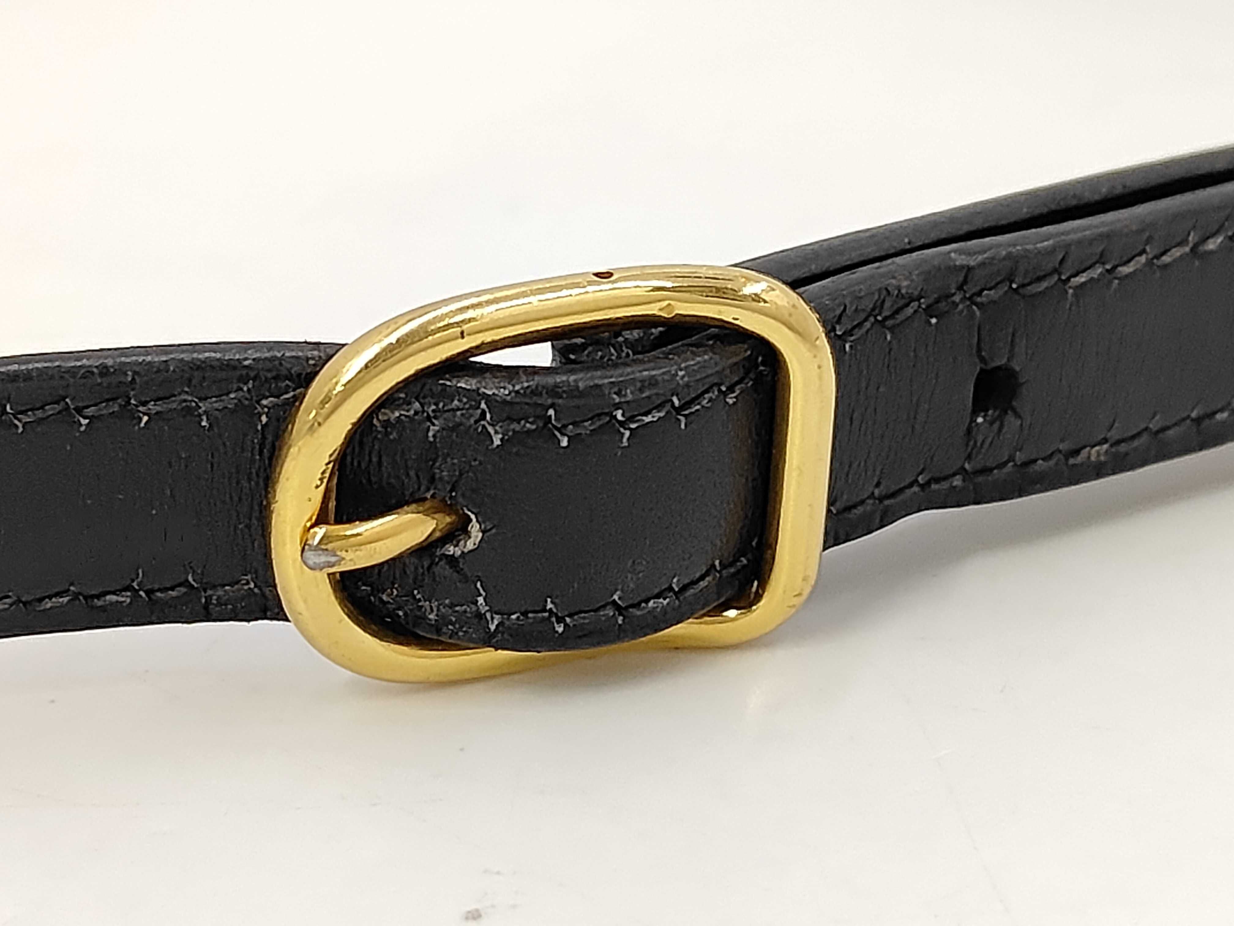 Kelly Sport PM Shoulder Bag, Black, Gold Hardware, Box Calf Leather, A Stamp — view 5