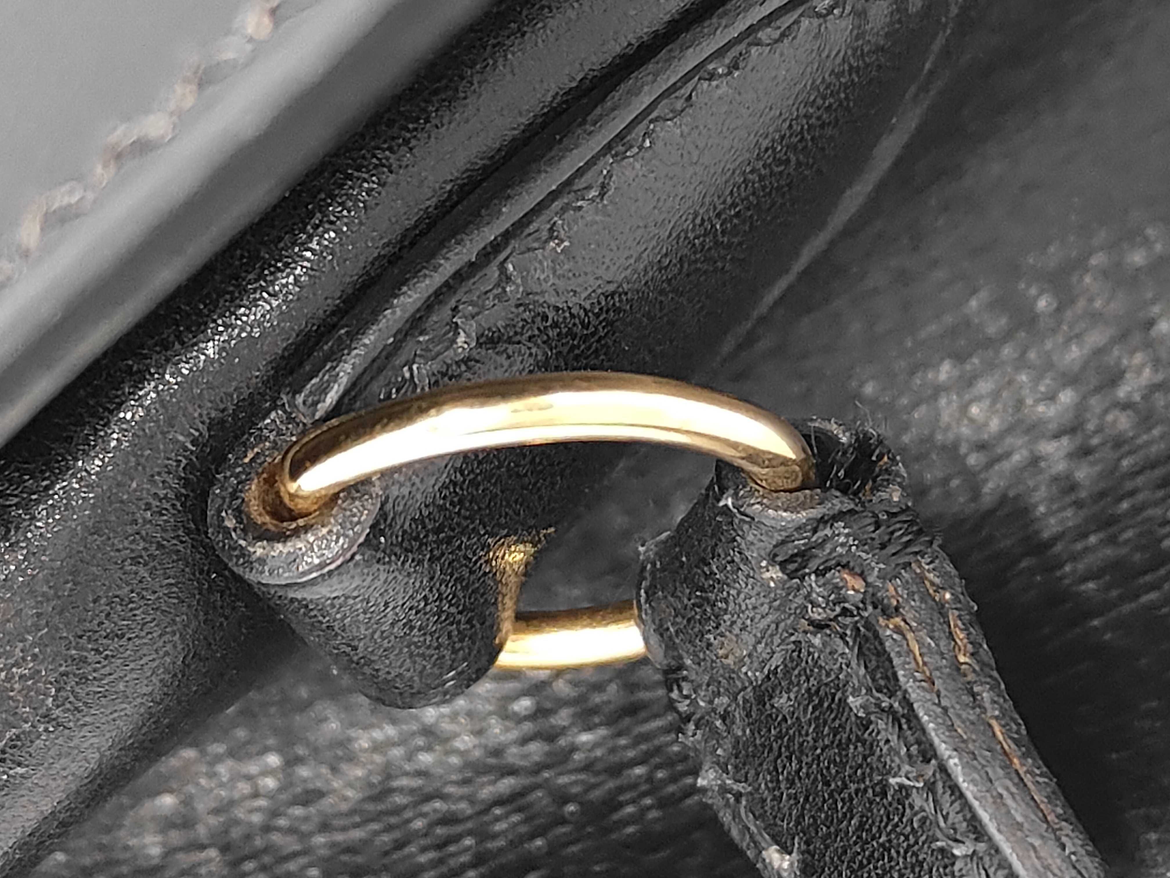 Kelly Sport PM Shoulder Bag, Black, Gold Hardware, Box Calf Leather, A Stamp — view 7