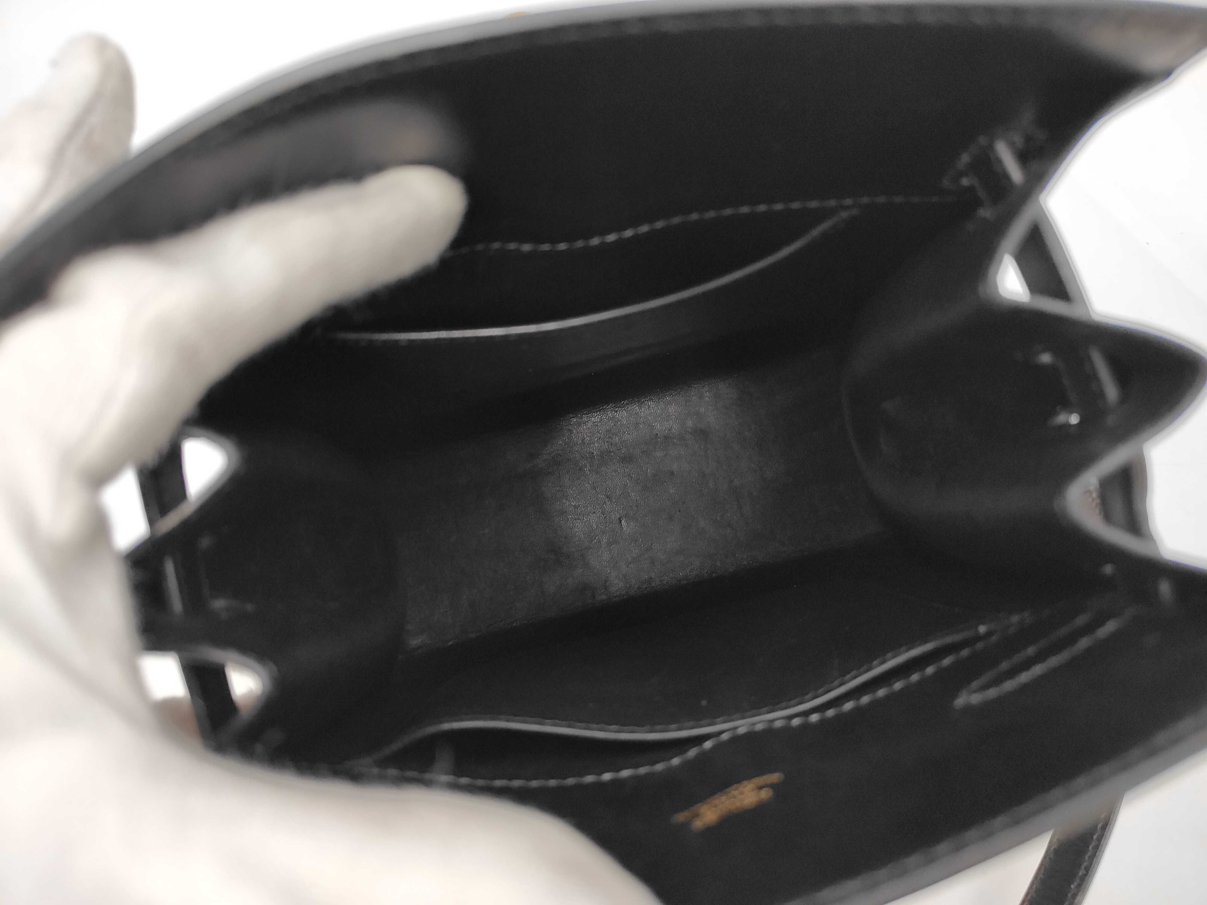 Kelly Sport PM Shoulder Bag, Black, Gold Hardware, Box Calf Leather, A Stamp — view 10