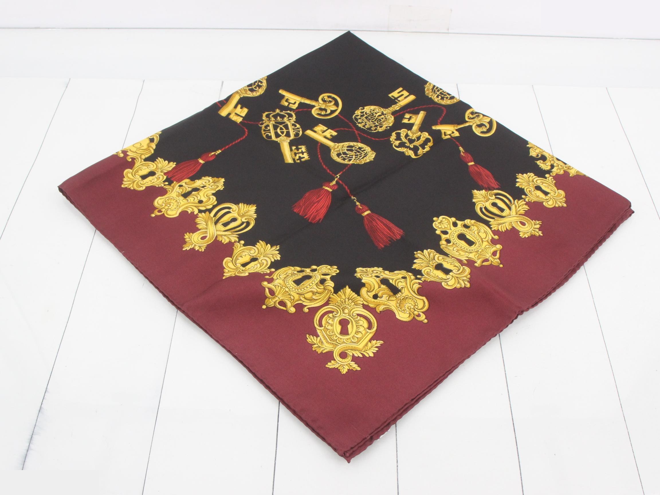 Tassel Key Silk Scarf — view 2