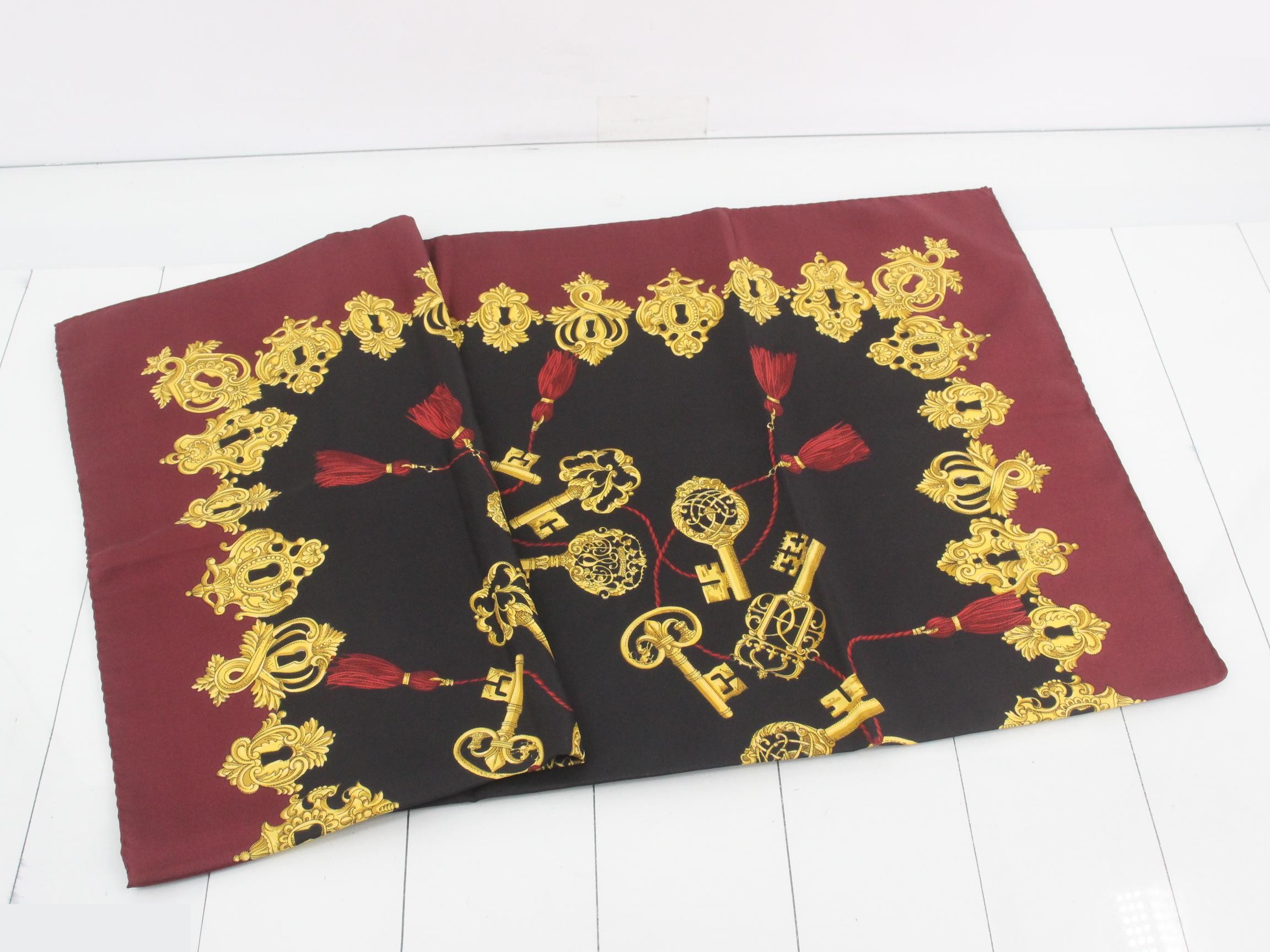 Tassel Key Silk Scarf — view 3