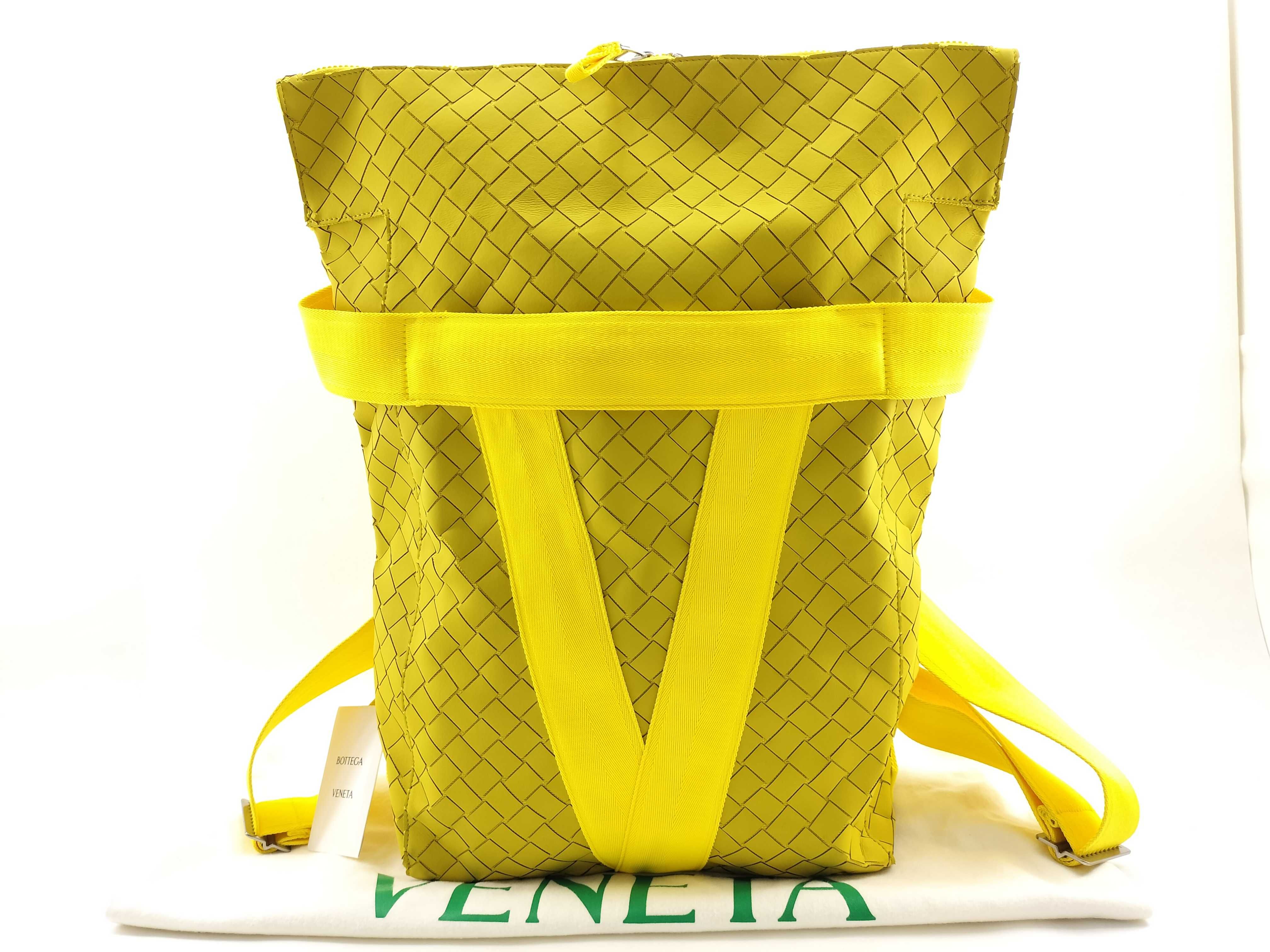 KR - New Rubber Intreccio Nylon & Rubber Backpack Yellow - Grade Backpack