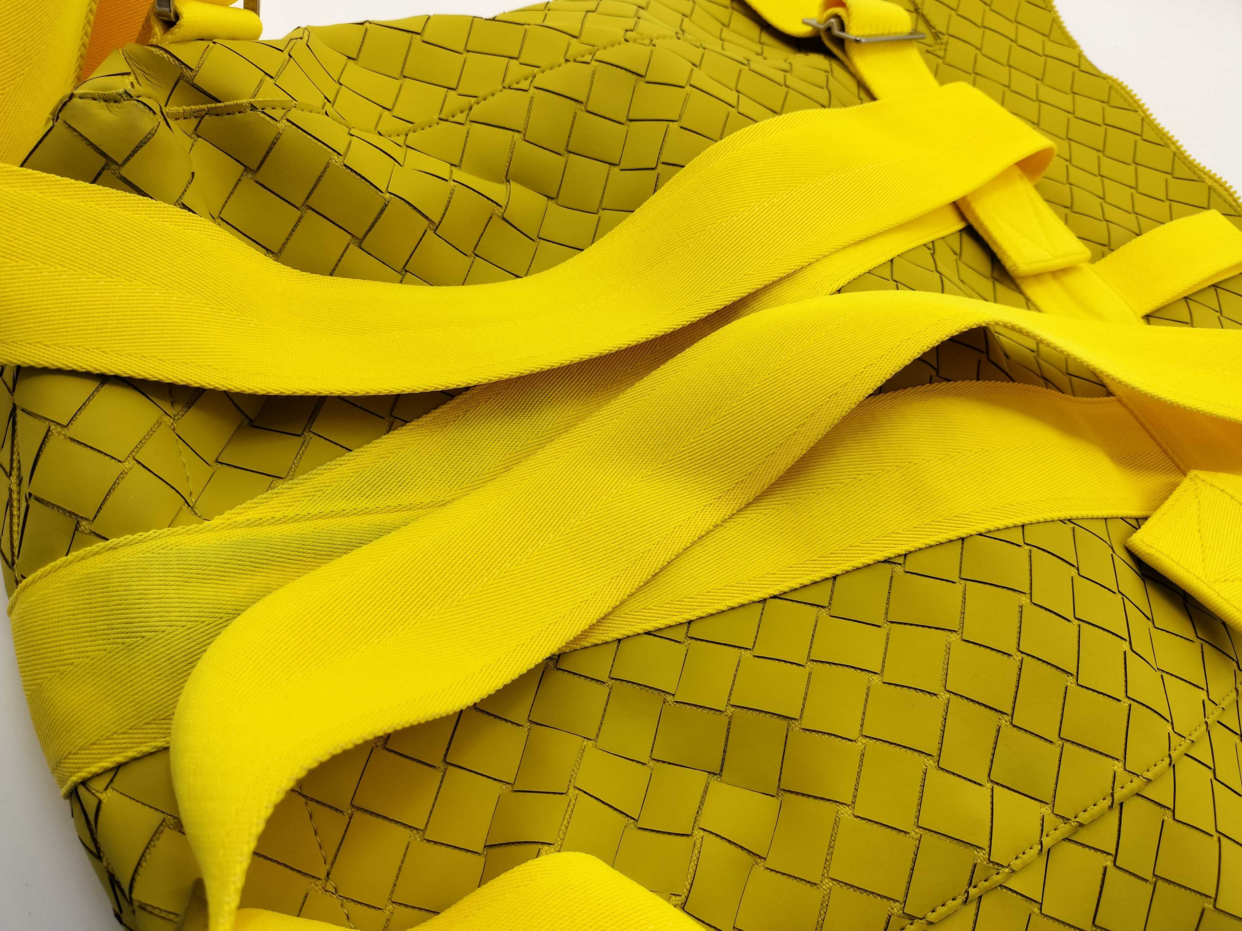 KR - New Rubber Intreccio Nylon & Rubber Backpack Yellow - Grade Backpack — view 12