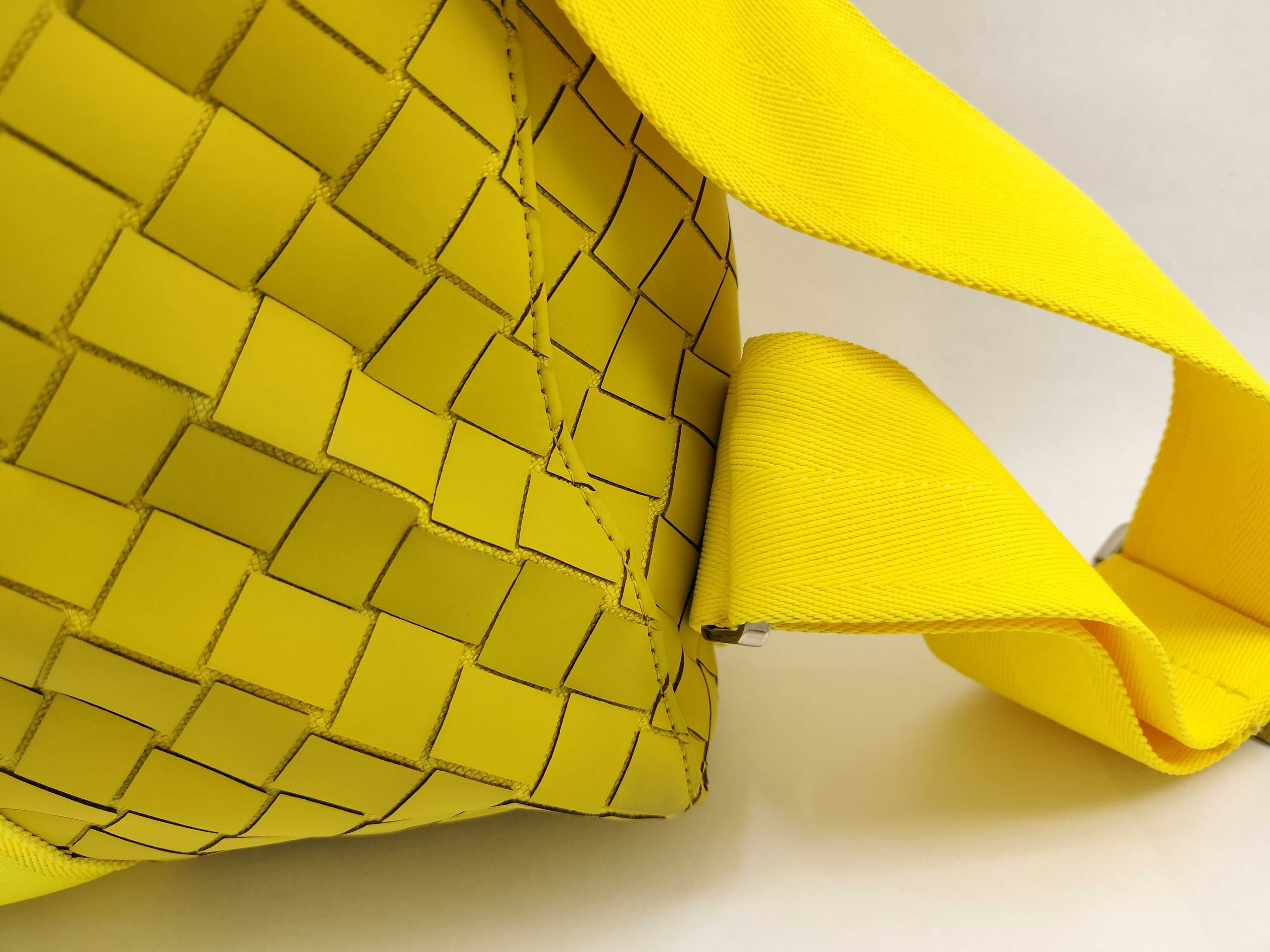 KR - New Rubber Intreccio Nylon & Rubber Backpack Yellow - Grade Backpack — view 3