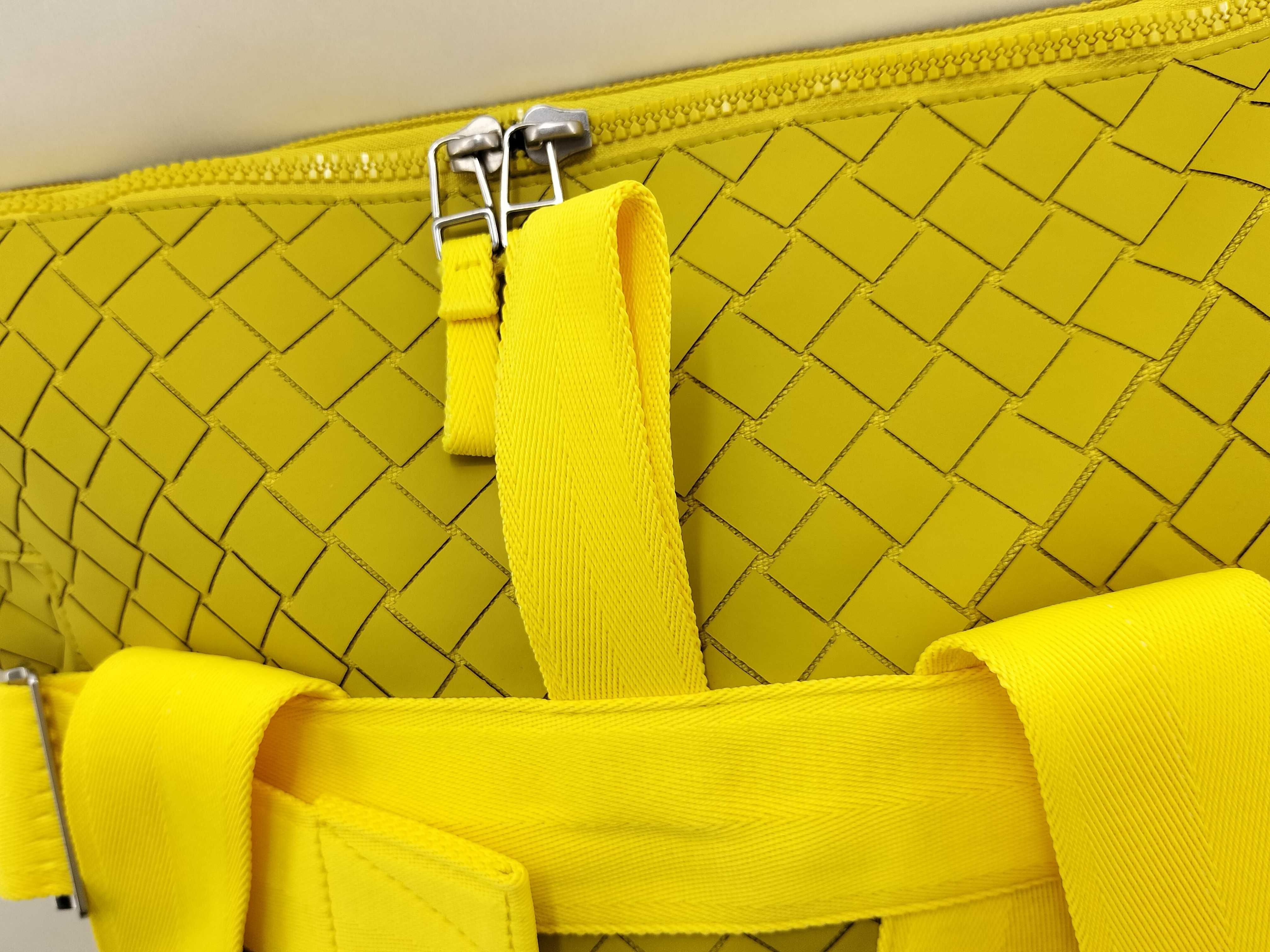 KR - New Rubber Intreccio Nylon & Rubber Backpack Yellow - Grade Backpack — view 5