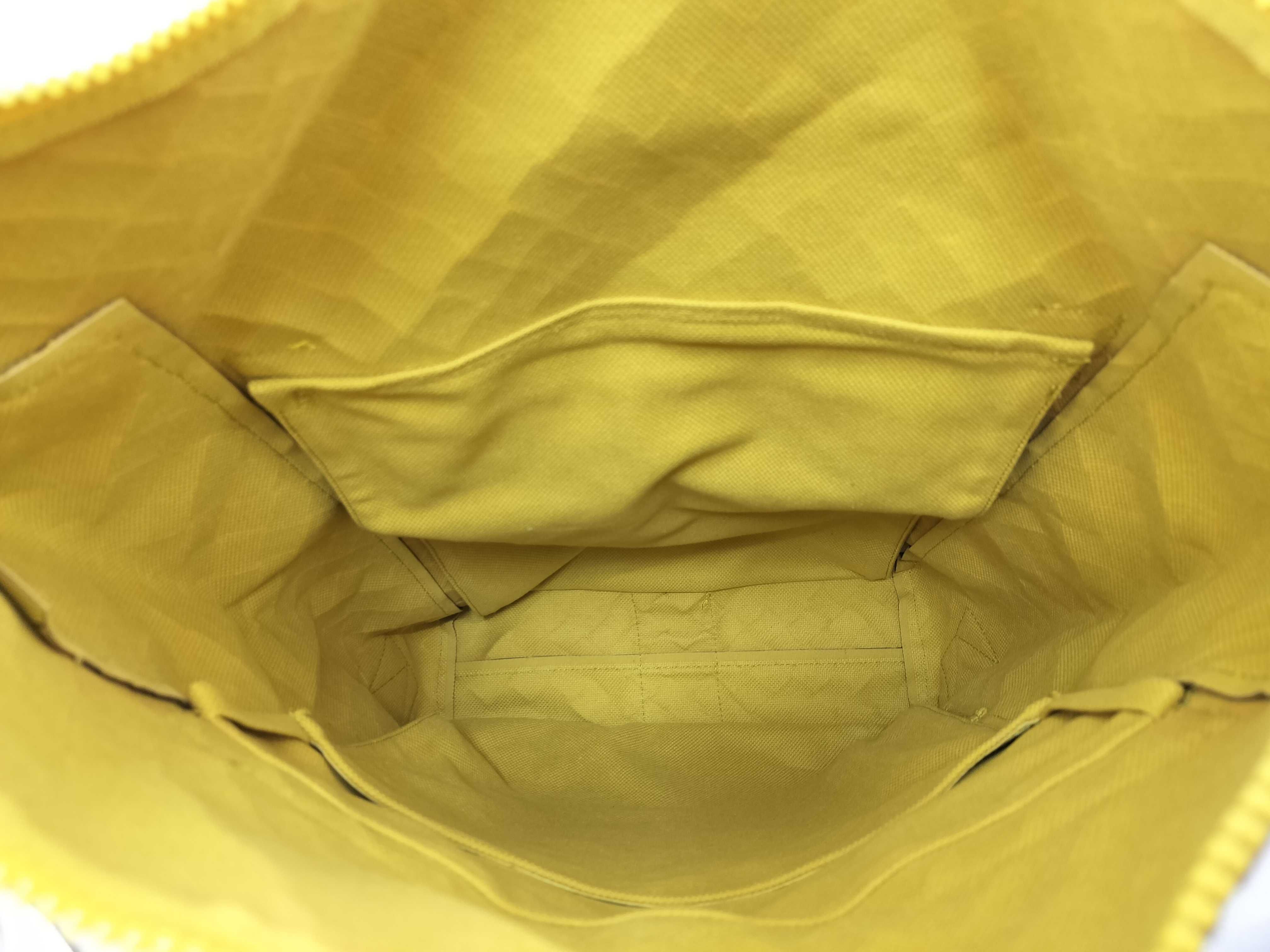 KR - New Rubber Intreccio Nylon & Rubber Backpack Yellow - Grade Backpack — view 6