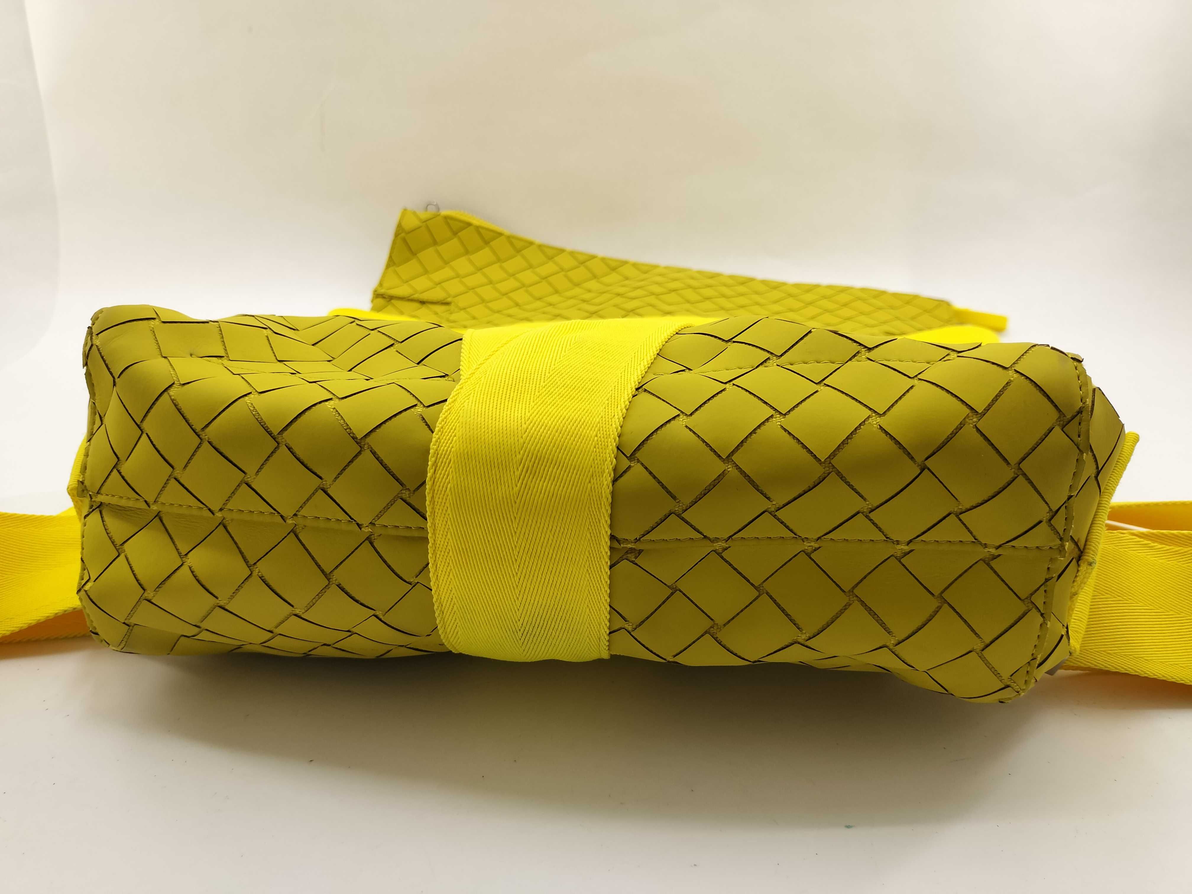 KR - New Rubber Intreccio Nylon & Rubber Backpack Yellow - Grade Backpack — view 9