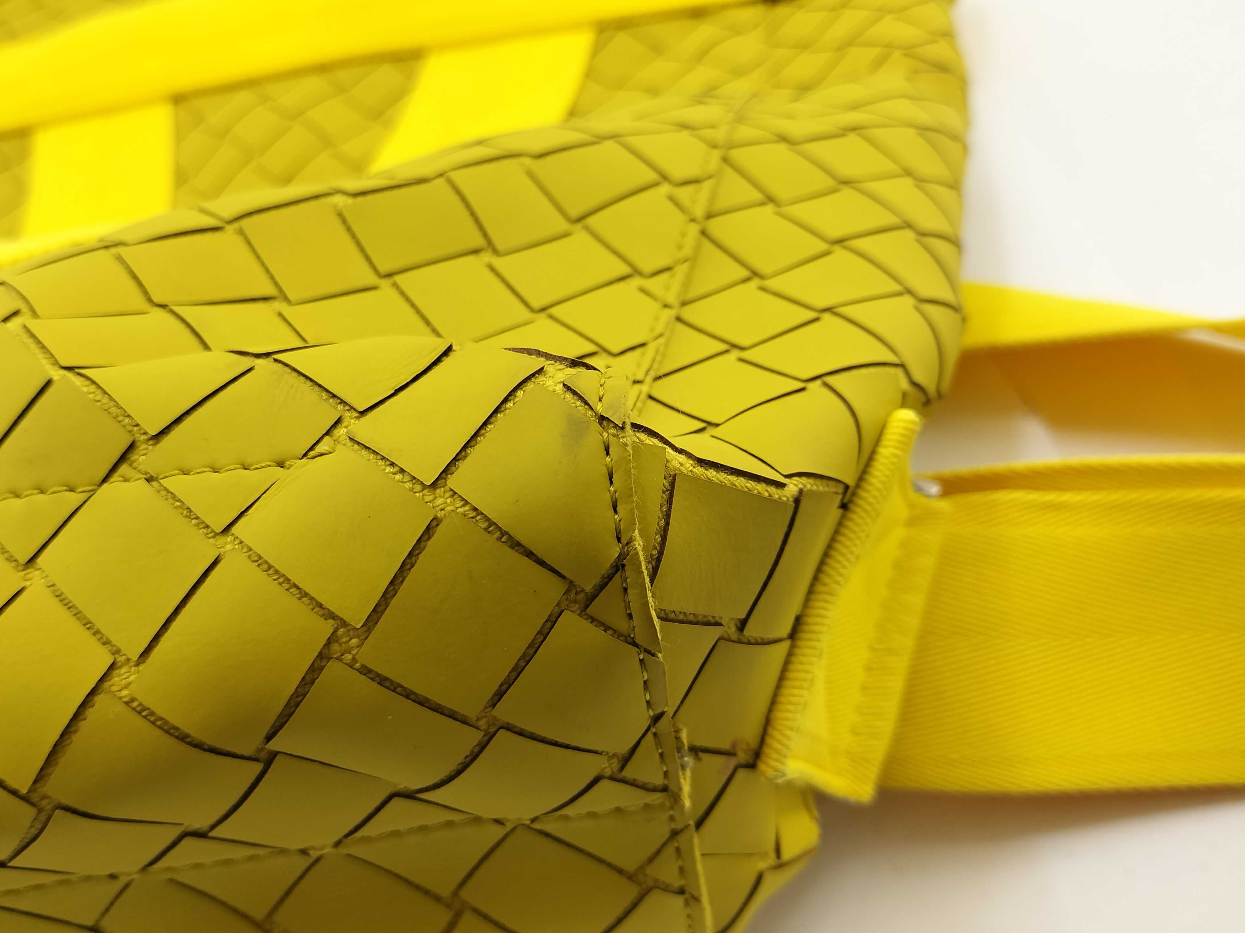 KR - New Rubber Intreccio Nylon & Rubber Backpack Yellow - Grade Backpack — view 10