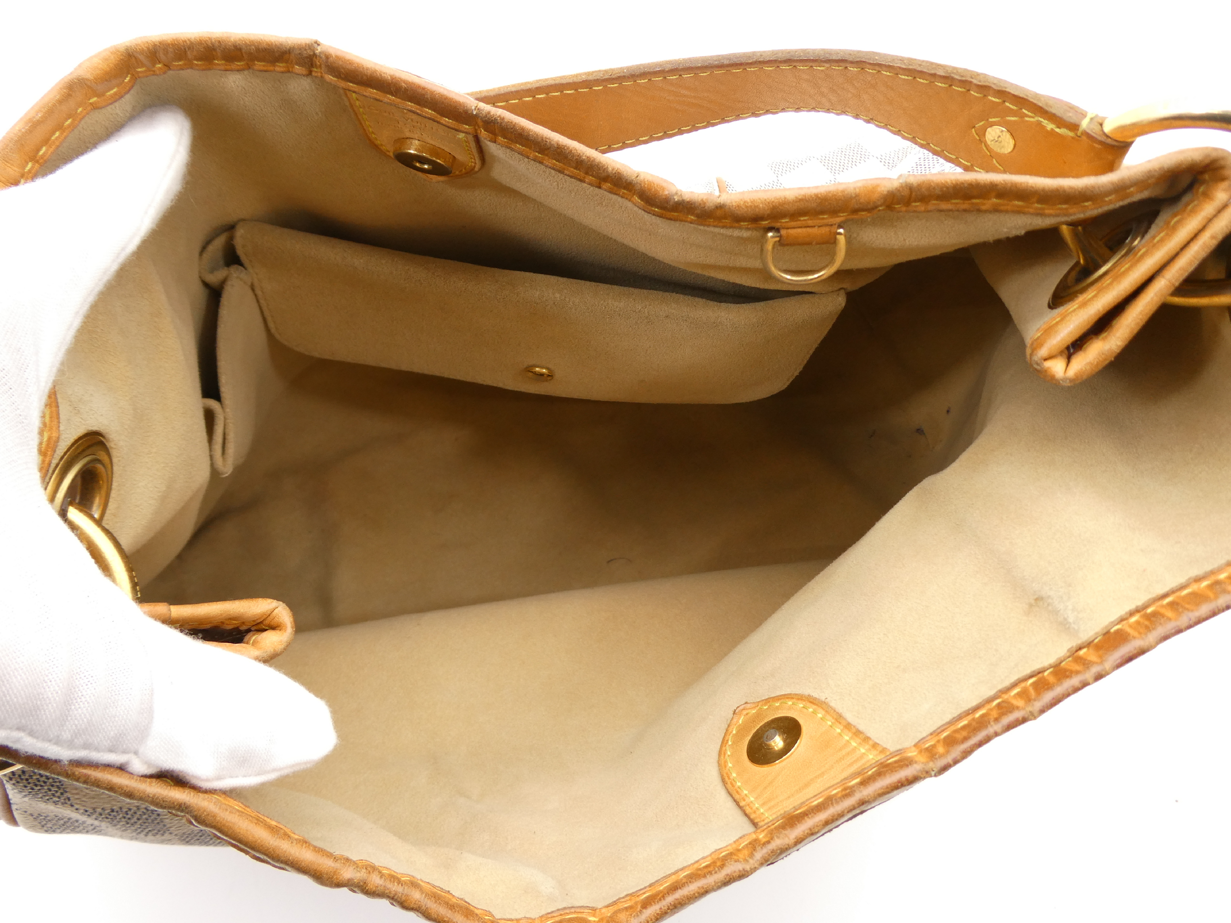 Damier Azur Galliera Shoulder Bag — view 7