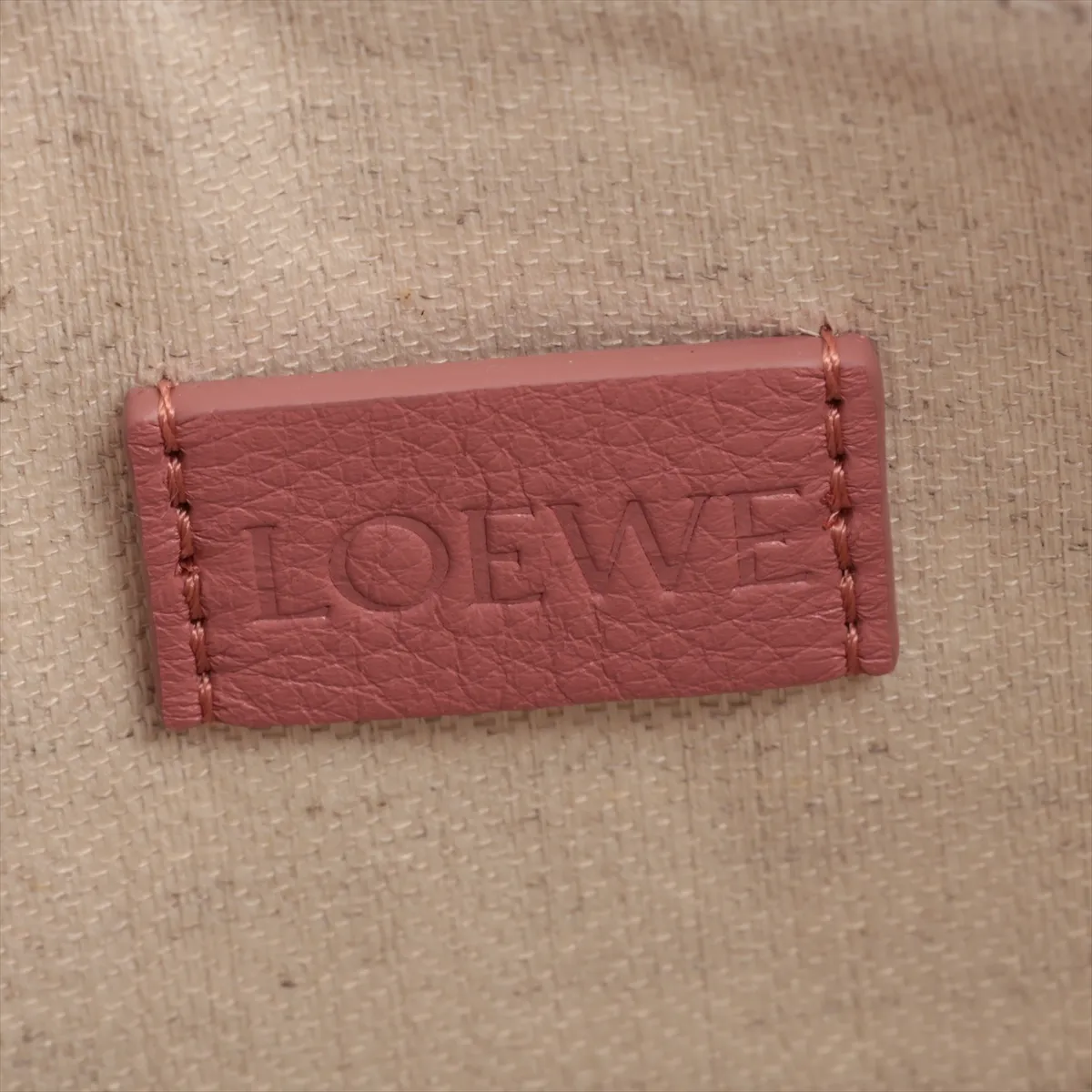 Logo Leather Pouch Pink — view 4
