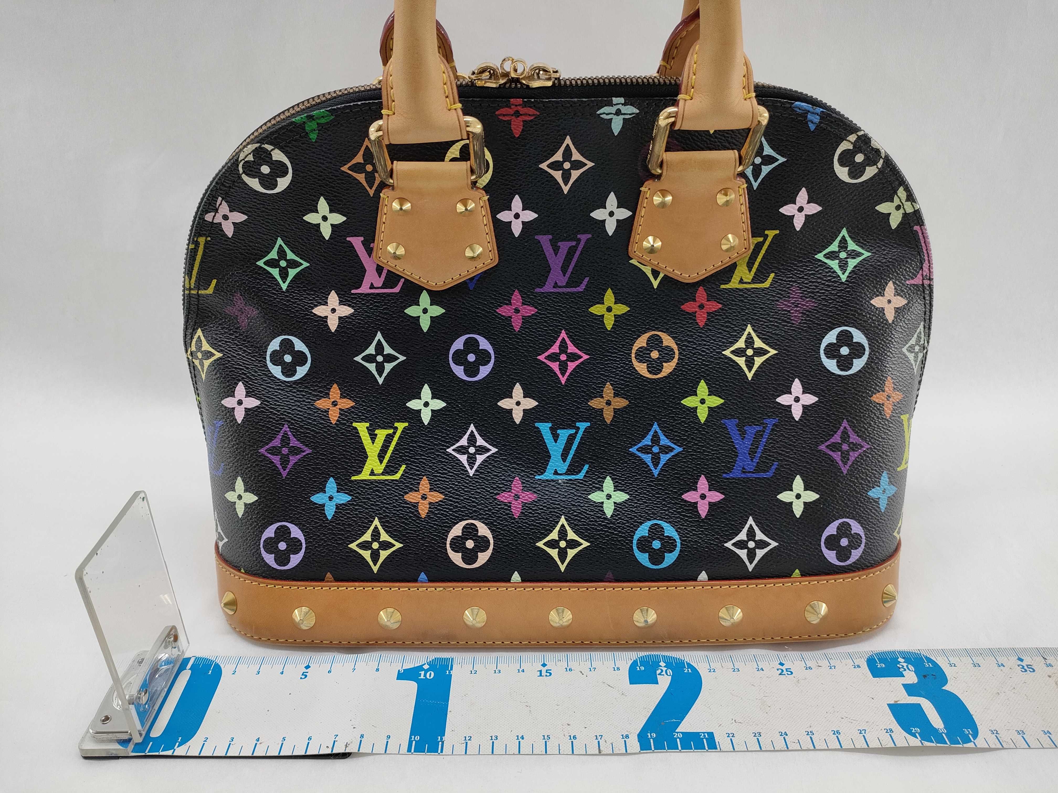 Monogram Multicolor Louis Vuitton Alma PM Monogram Multicolor Black M92648 Handbag — view 2