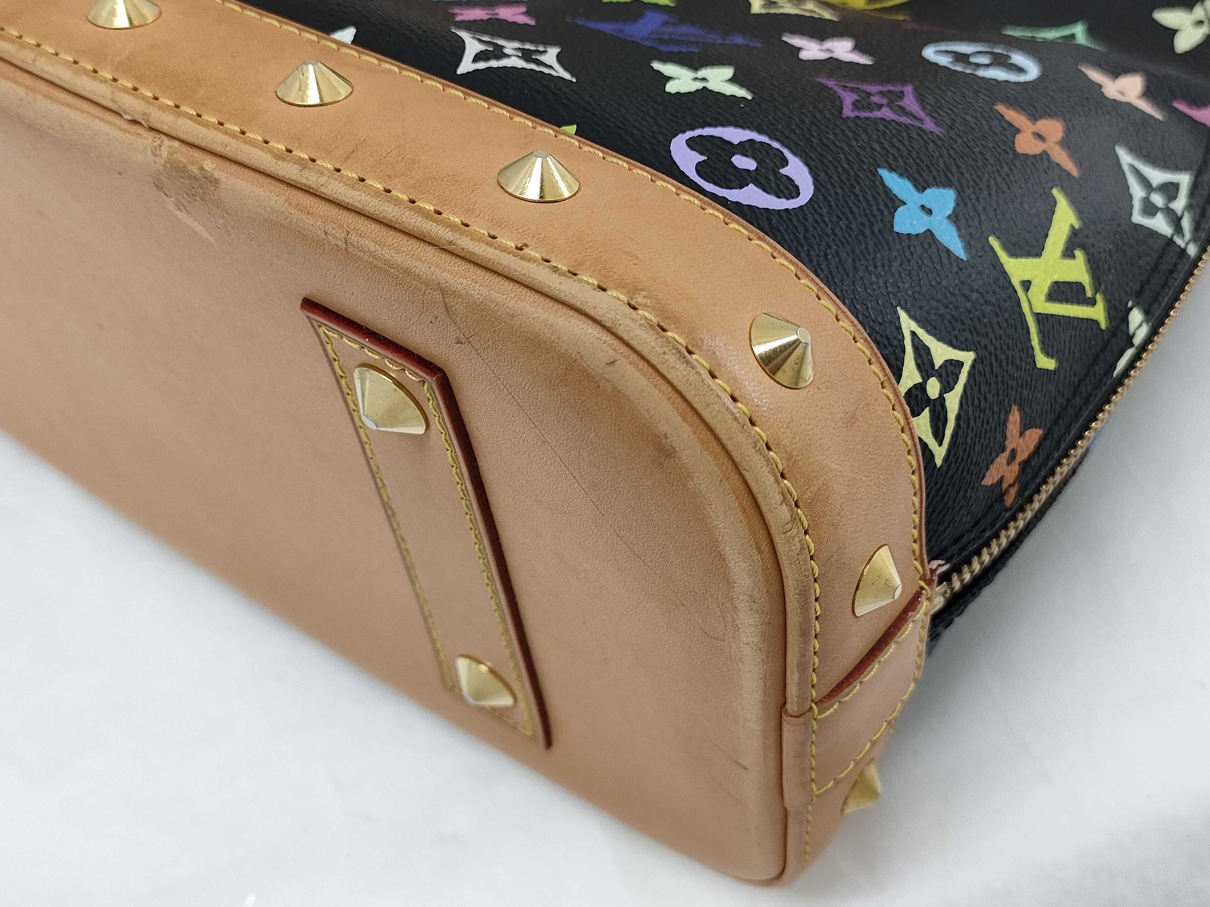 Monogram Multicolor Louis Vuitton Alma PM Monogram Multicolor Black M92648 Handbag — view 7