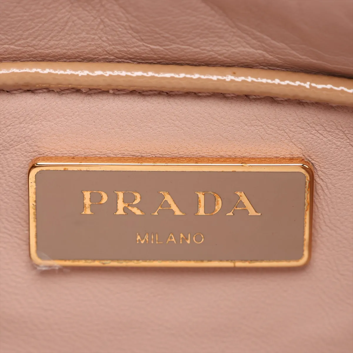 Saffiano Vernic Patent Leather 2-Way Handbag, Brown BN2499 — view 15