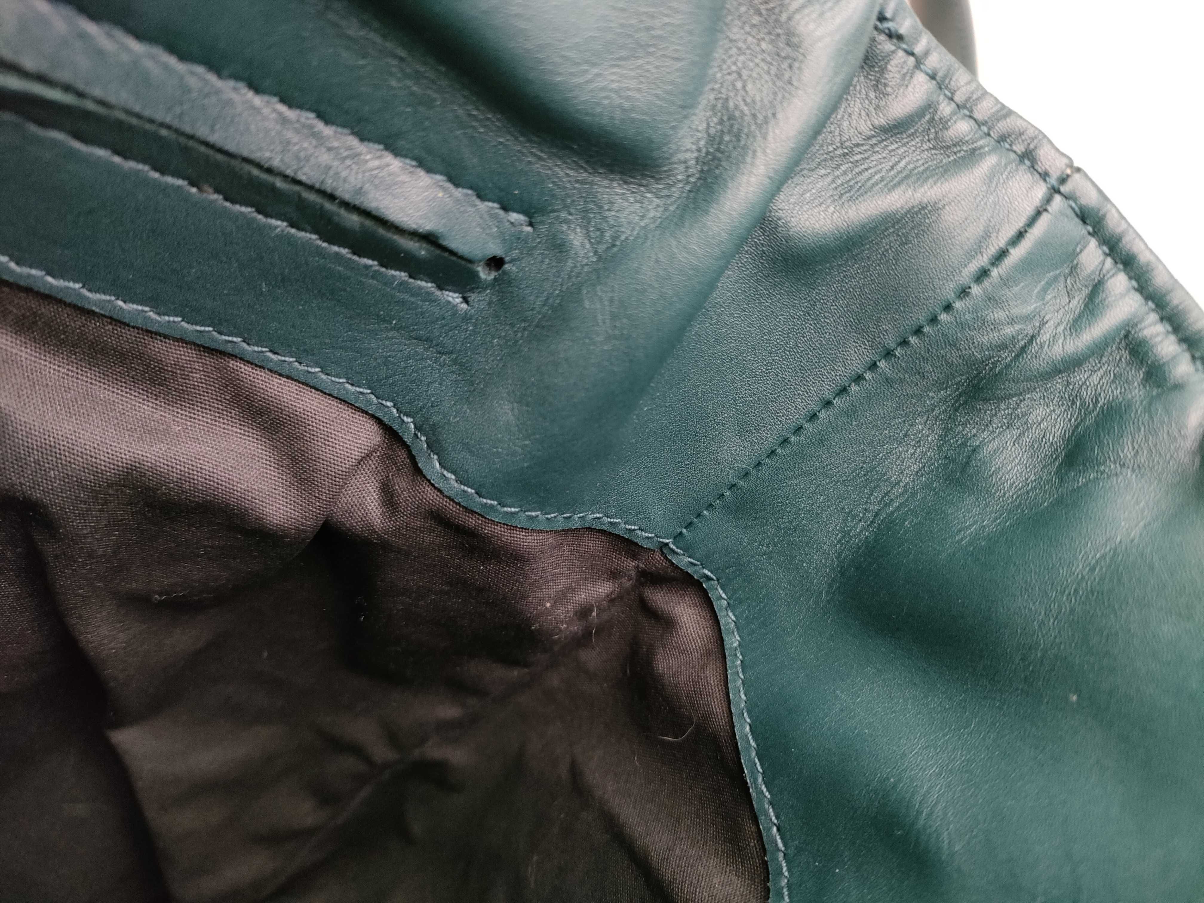 Intrecciato PH - Teal Leather Intrecciato Shoulder Bag — view 9