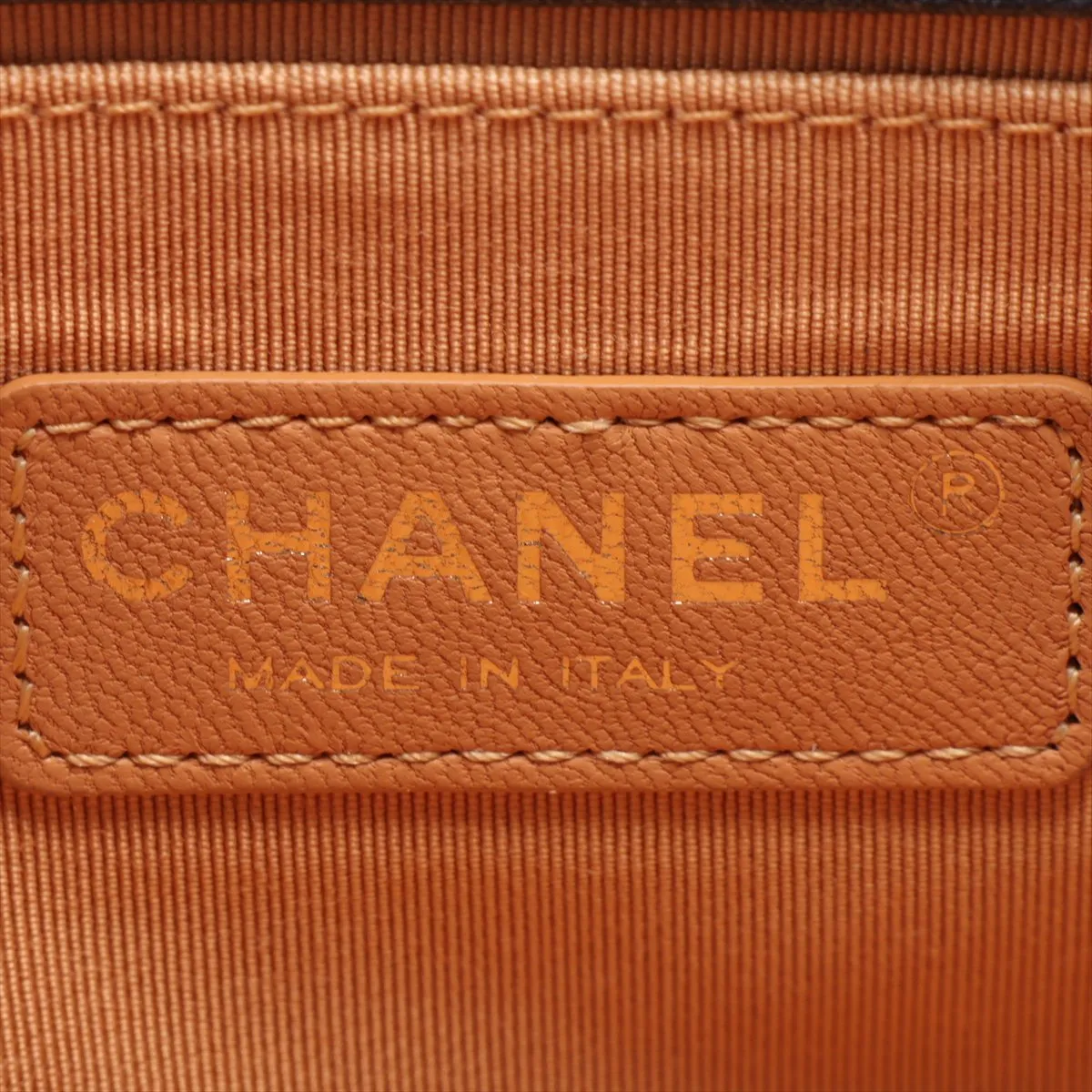 Boy Chanel 20 Small Leather Chain Shoulder Bag, Navy, Gold Hardware, 20473420, Serial Number in the 20s, A67085 — view 8