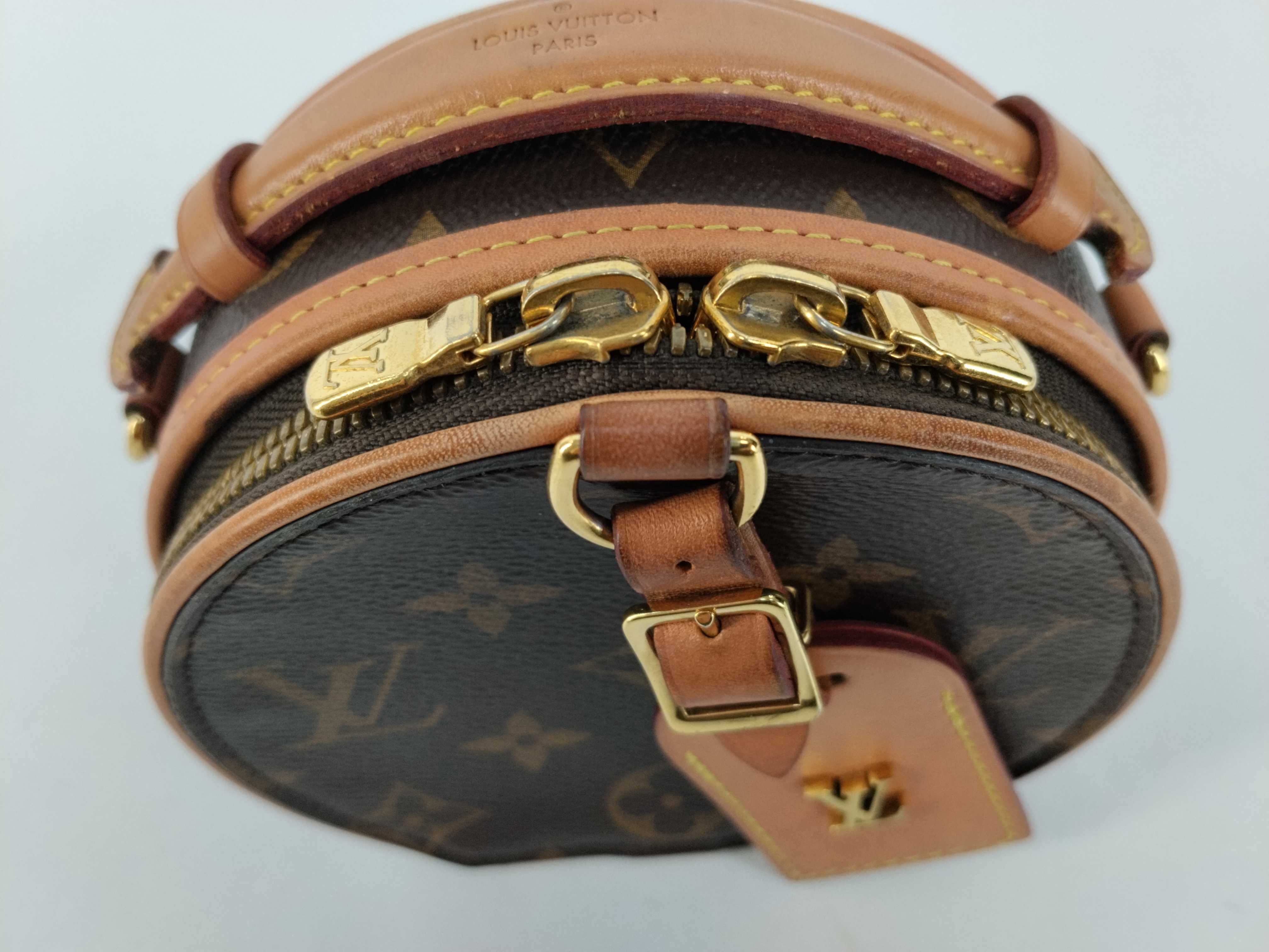 Monogram Louis Vuitton Boite Chapeau Chain Shoulder Bag — view 8