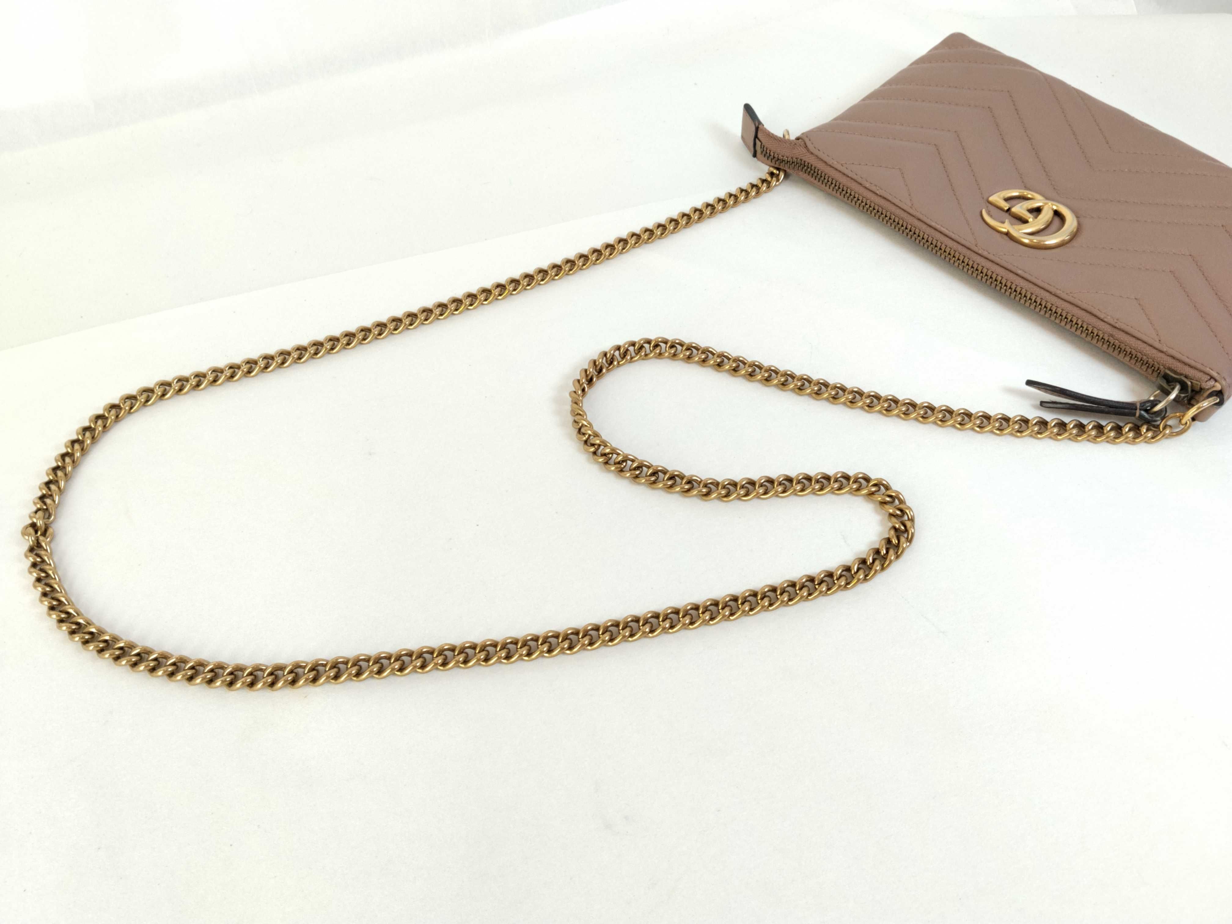 GG Marmont Leather Chain Shoulder Bag, Black, 443447 (Shoulder Bag) — view 3