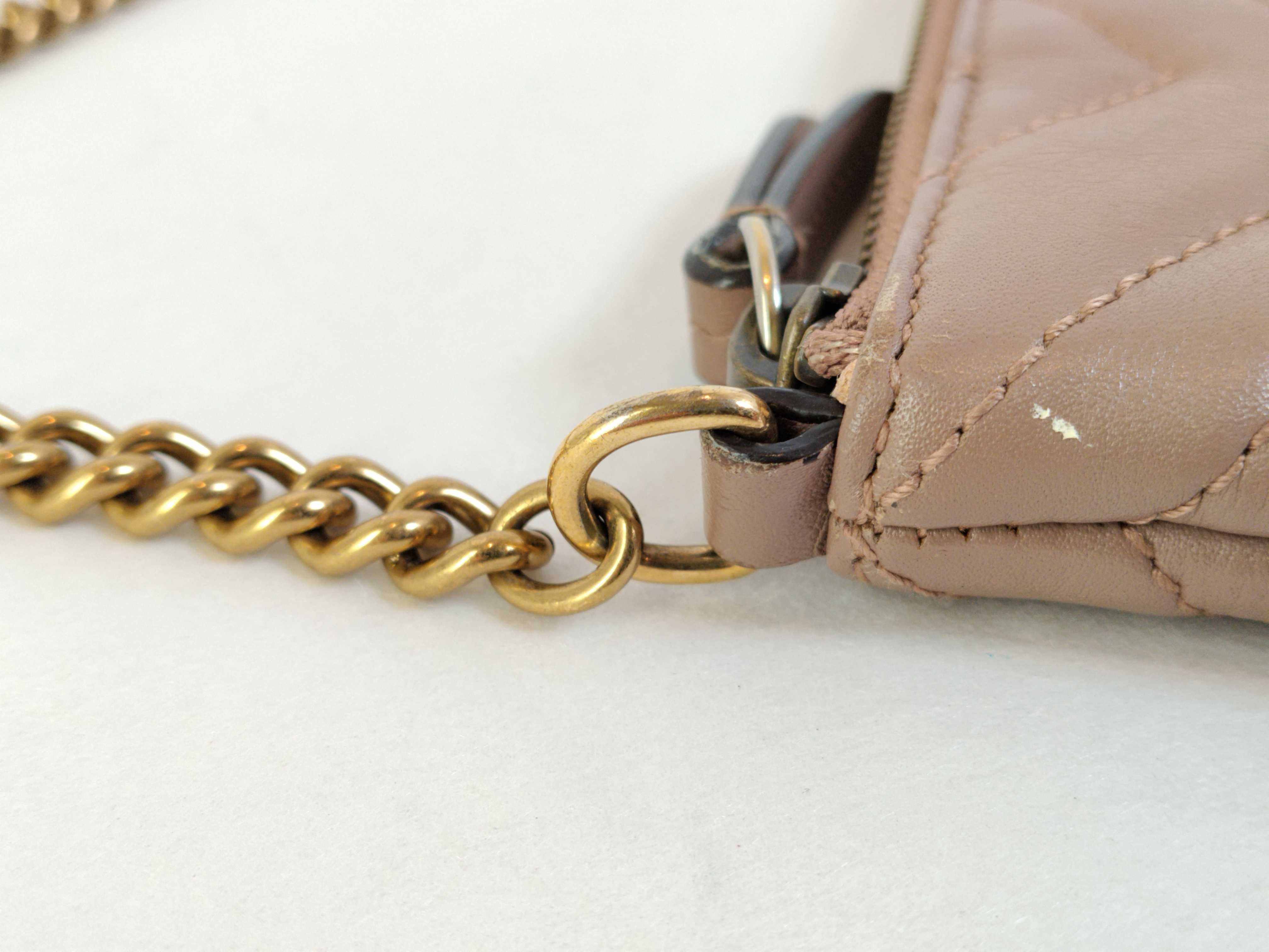 GG Marmont Leather Chain Shoulder Bag, Black, 443447 (Shoulder Bag) — view 5