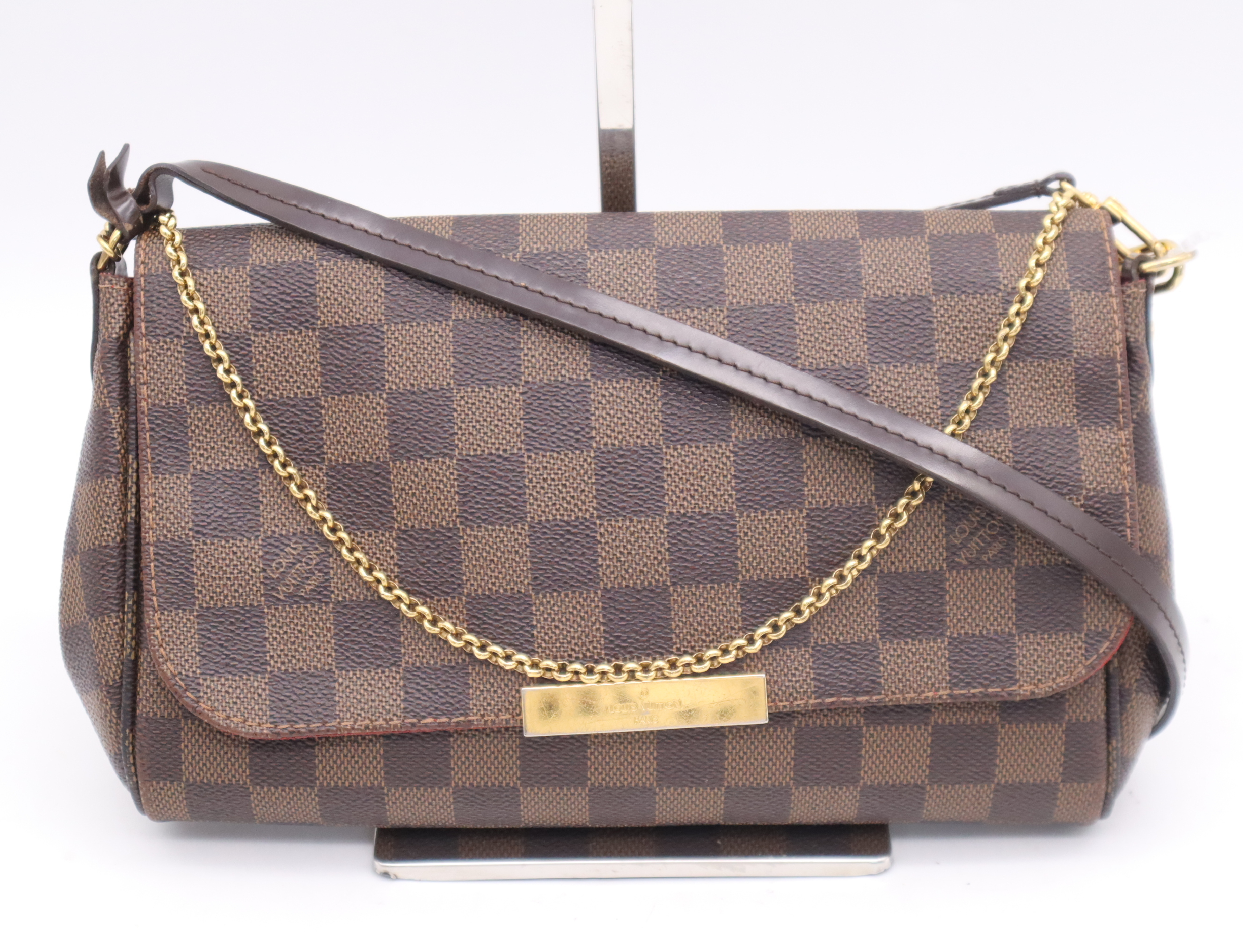 N41129 Damier Favorite MM Shoulder Bag with Shoulder Strap