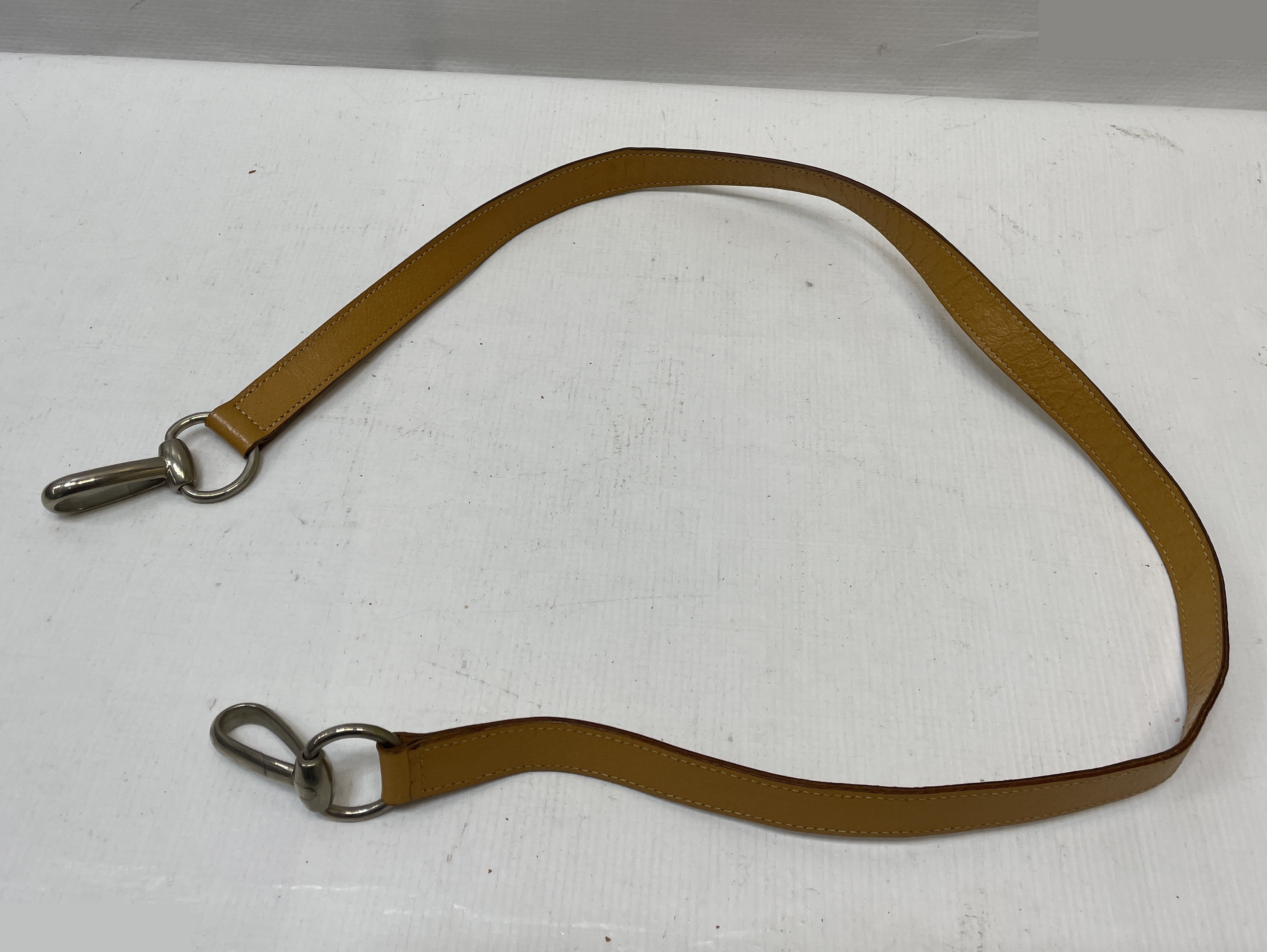 Vintage Gucci genuine leather 2-way handbag, yellow — view 12