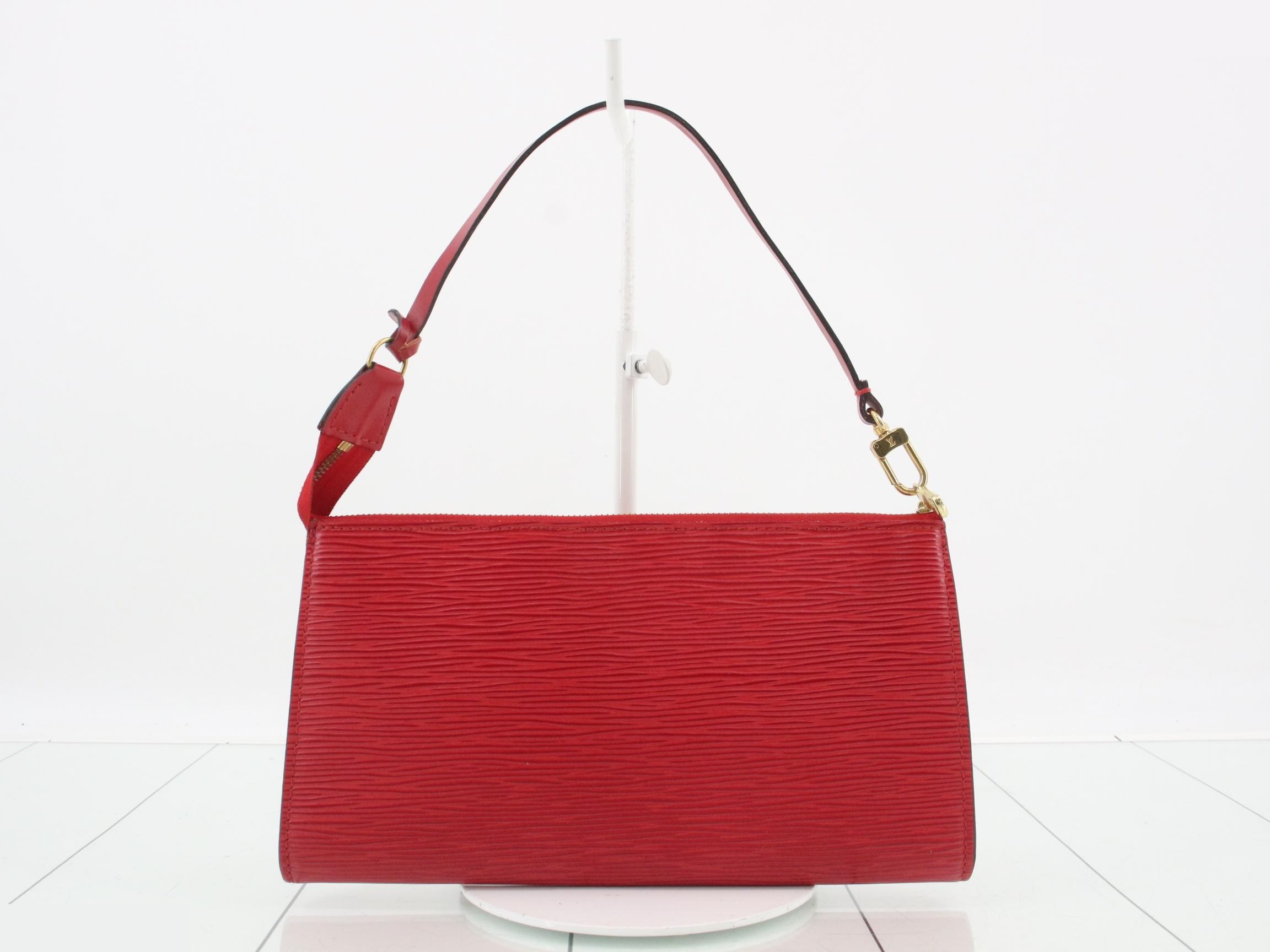 Pochette Accessoires, Castilian Red, with dust bag and box. — view 2