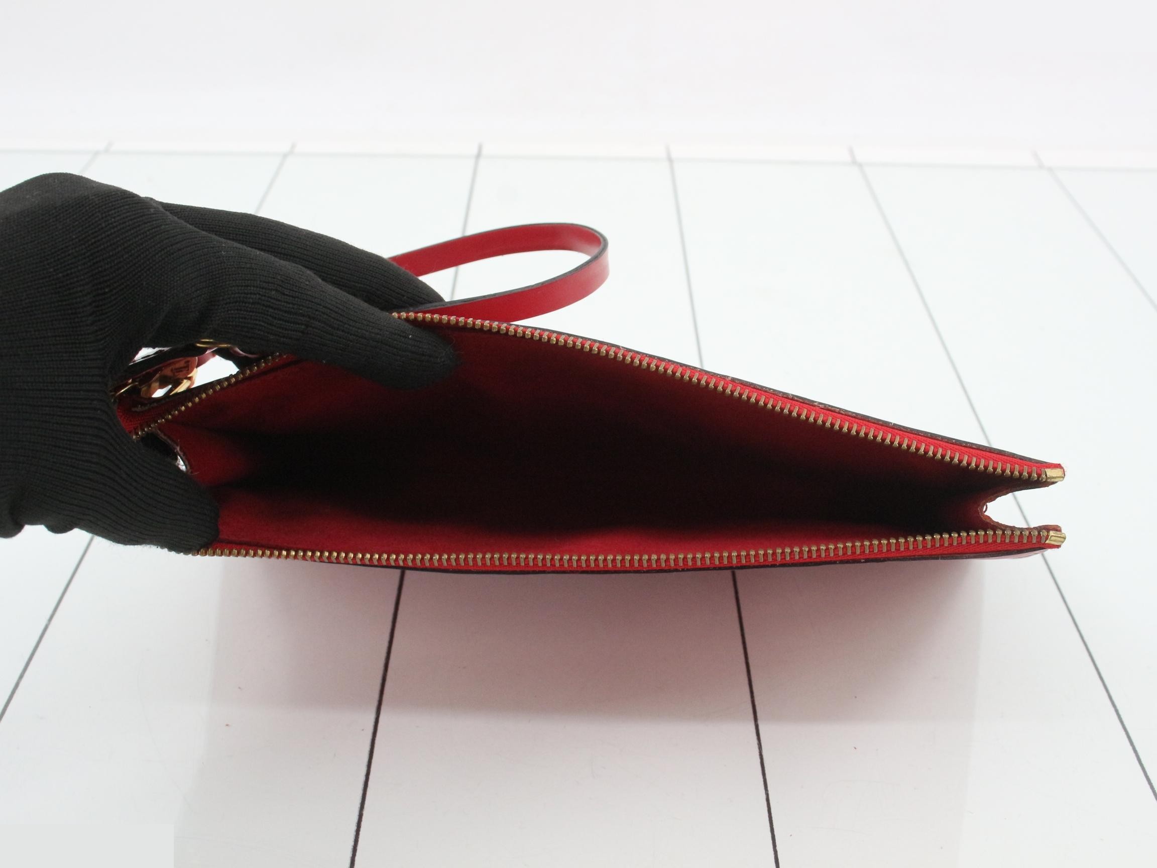 Pochette Accessoires, Castilian Red, with dust bag and box. — view 4