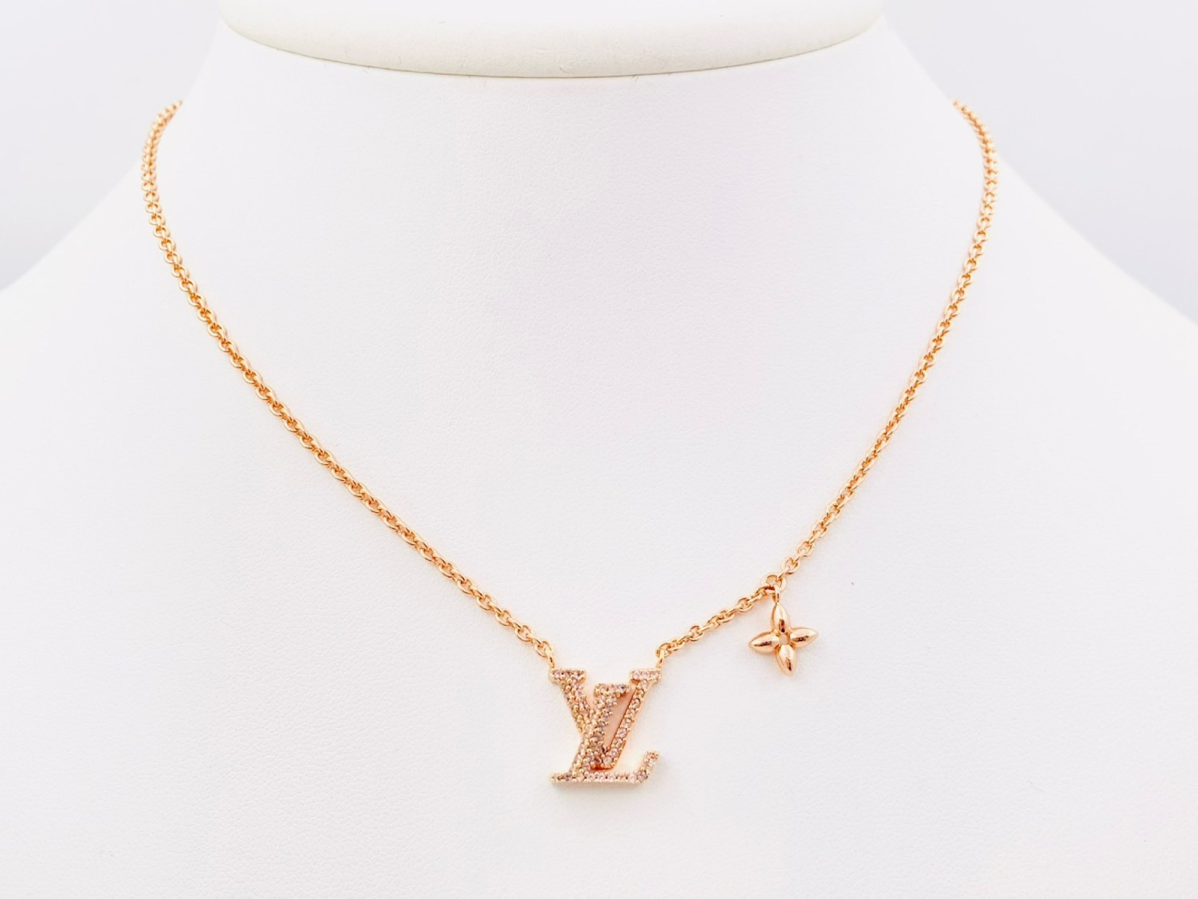 M00985 Collier LV Iconic Rhinestone Necklace Rose Gold TE4264 Necklace — view 2