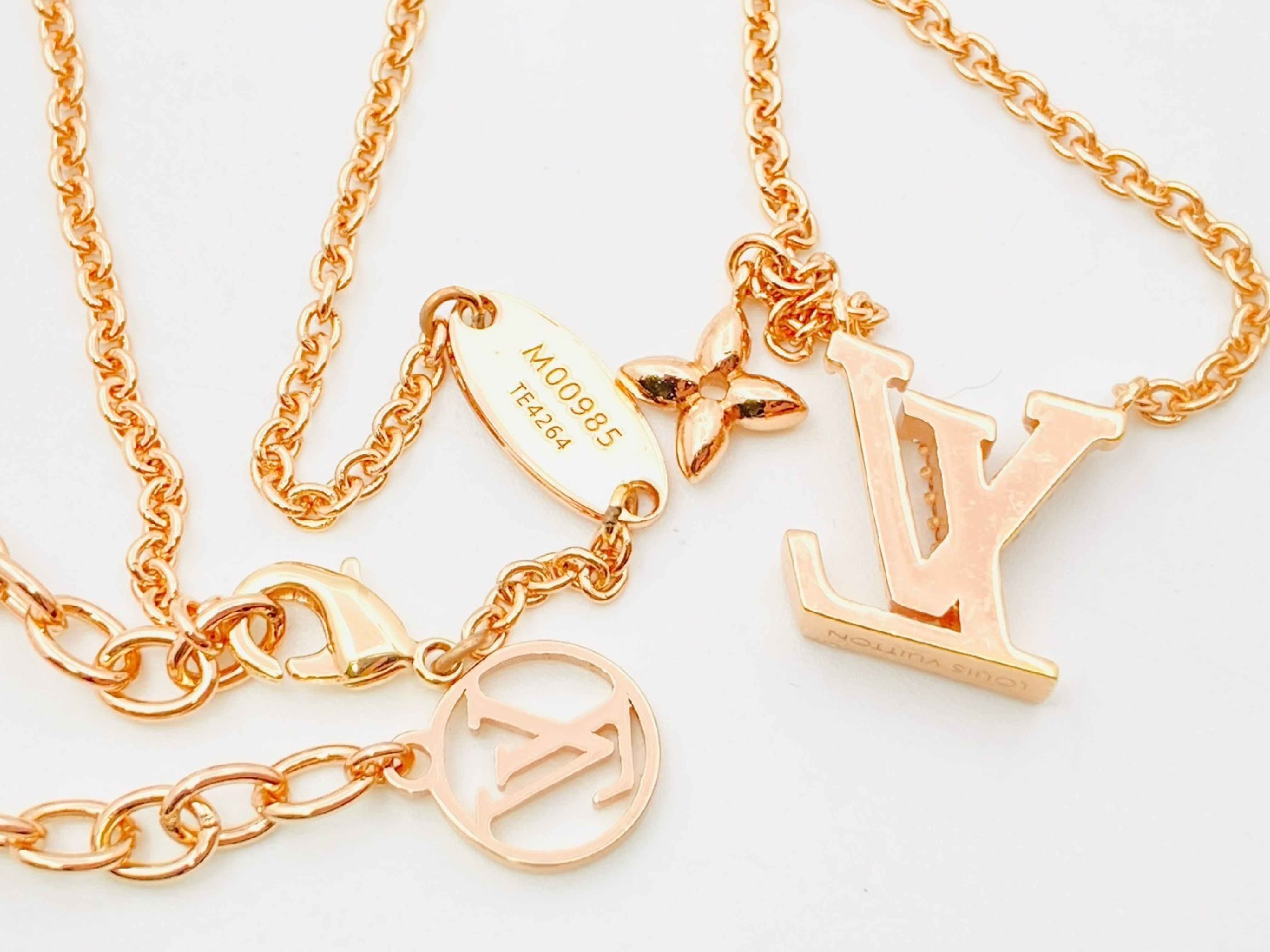 M00985 Collier LV Iconic Rhinestone Necklace Rose Gold TE4264 Necklace — view 5